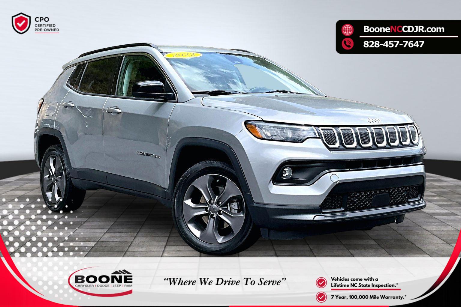 Billet Silver Metallic Clearcoat 2022 Jeep Compass SUV / Crossover Four-Wheel Drive 9-Speed Automatic