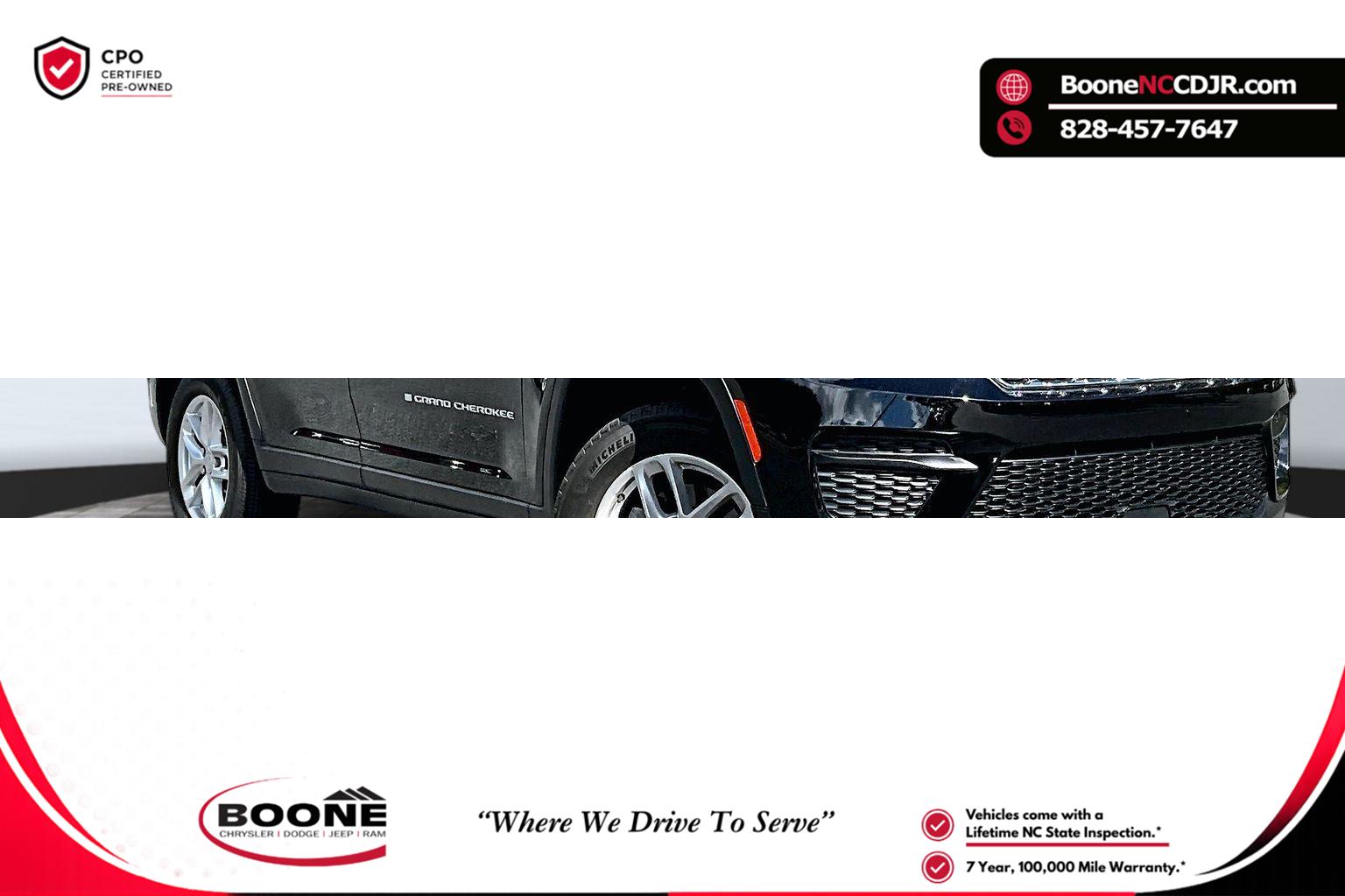 Diamond Black Crystal Pearlcoat 2024 Jeep Grand Cherokee SUV / Crossover Four-Wheel Drive 8-Speed Automatic