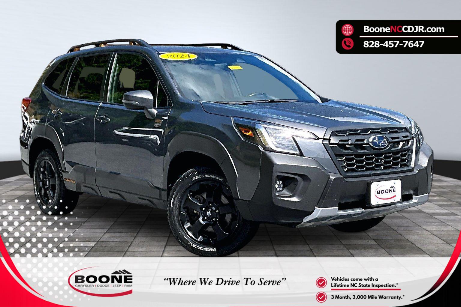 Magnetite Gray Metallic 2024 Subaru Forester SUV / Crossover All-Wheel Drive Continuously Variable Transmission