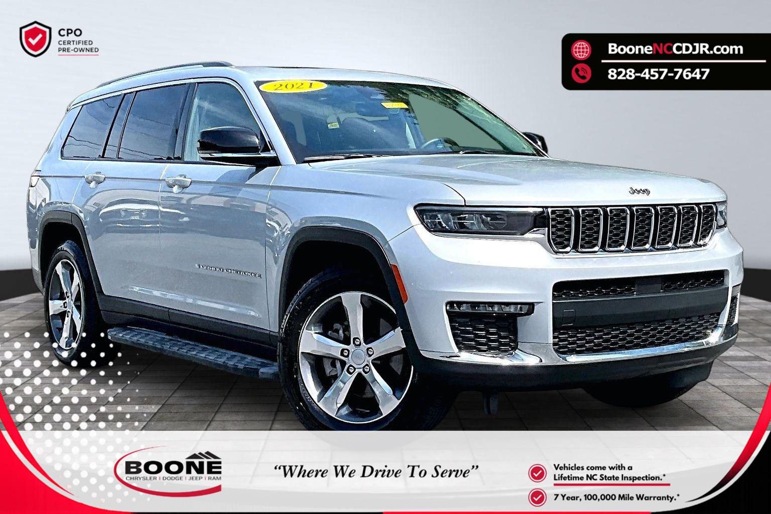 Silver Zynith 2021 Jeep Grand Cherokee L SUV / Crossover Four-Wheel Drive 8-Speed Automatic