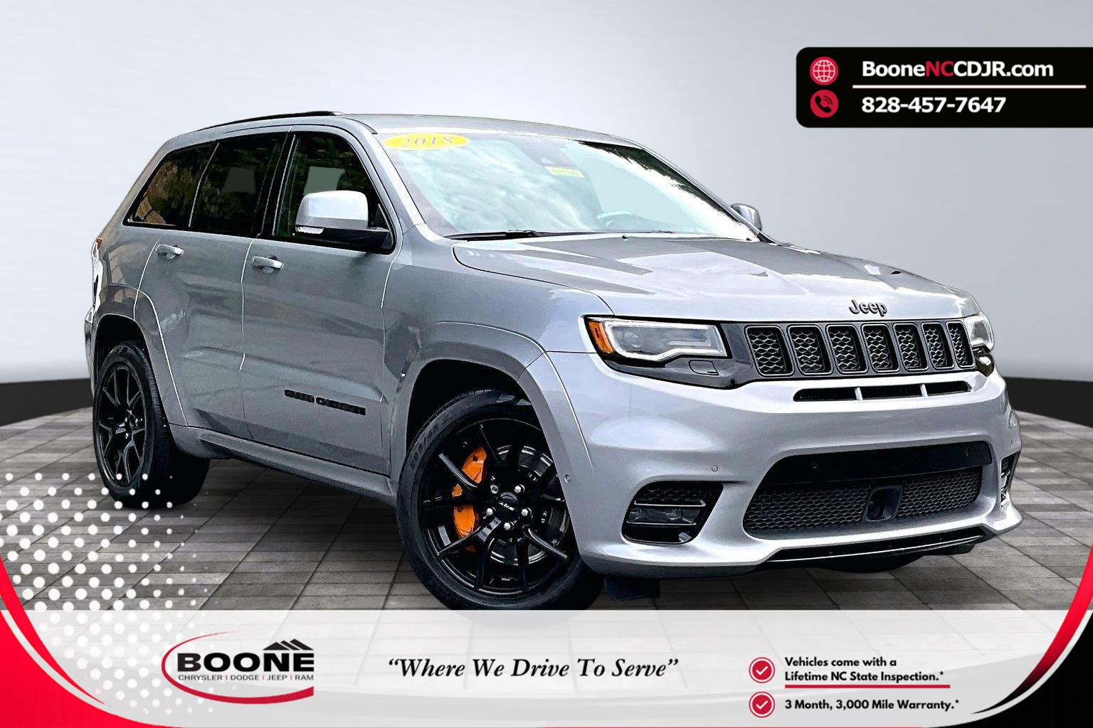 Silver 2018 Jeep Grand Cherokee SUV / Crossover Four-Wheel Drive Automatic