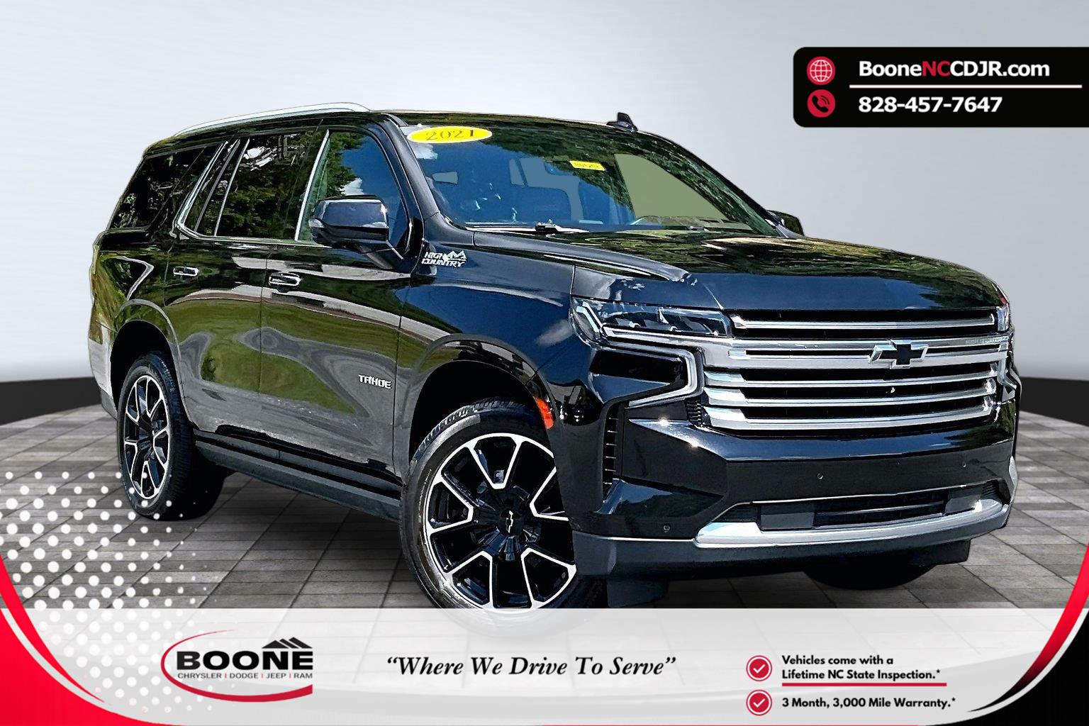 Black 2021 Chevrolet Tahoe SUV / Crossover Four-Wheel Drive Automatic