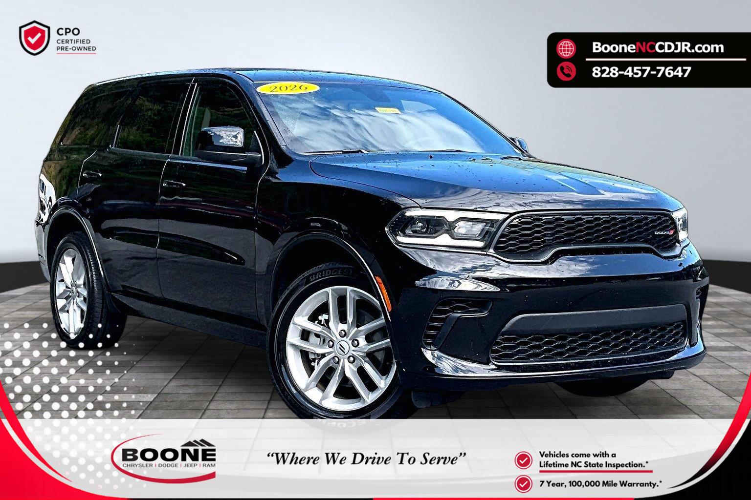 DB Black Clearcoat 2026 Dodge Durango SUV / Crossover All-Wheel Drive 8-Speed Automatic