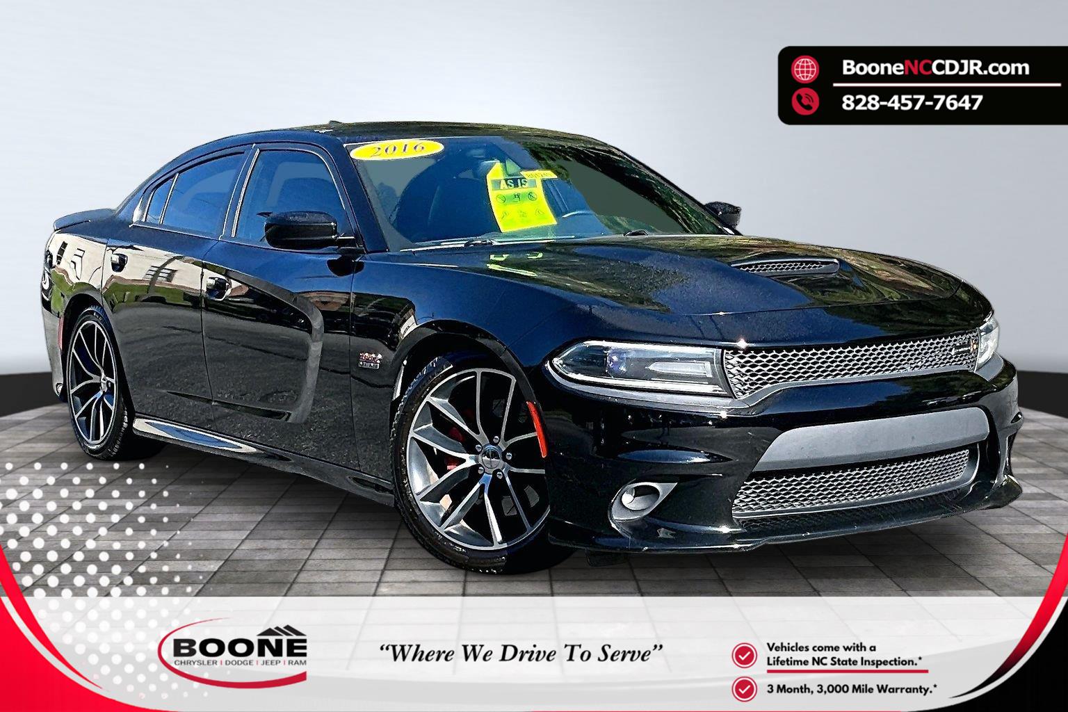 Pitch Black Clearcoat 2016 Dodge Charger Sedan Rear-Wheel Drive 8-Speed Automatic