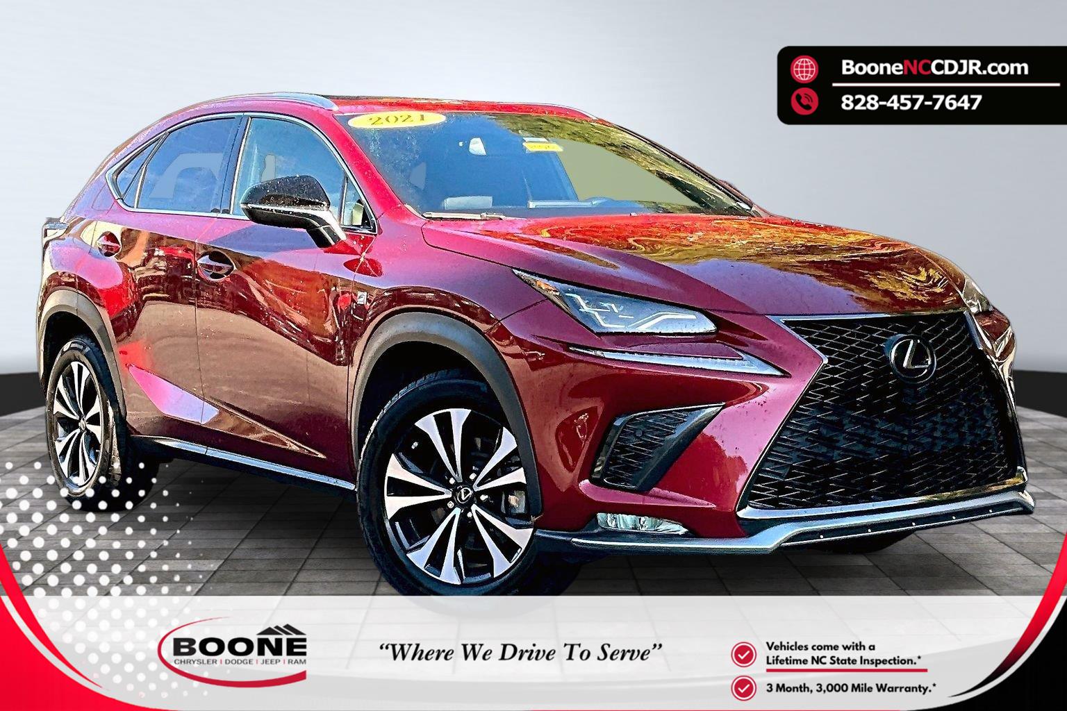 Matador Red Mica 2021 Lexus NX SUV / Crossover All-Wheel Drive Automatic