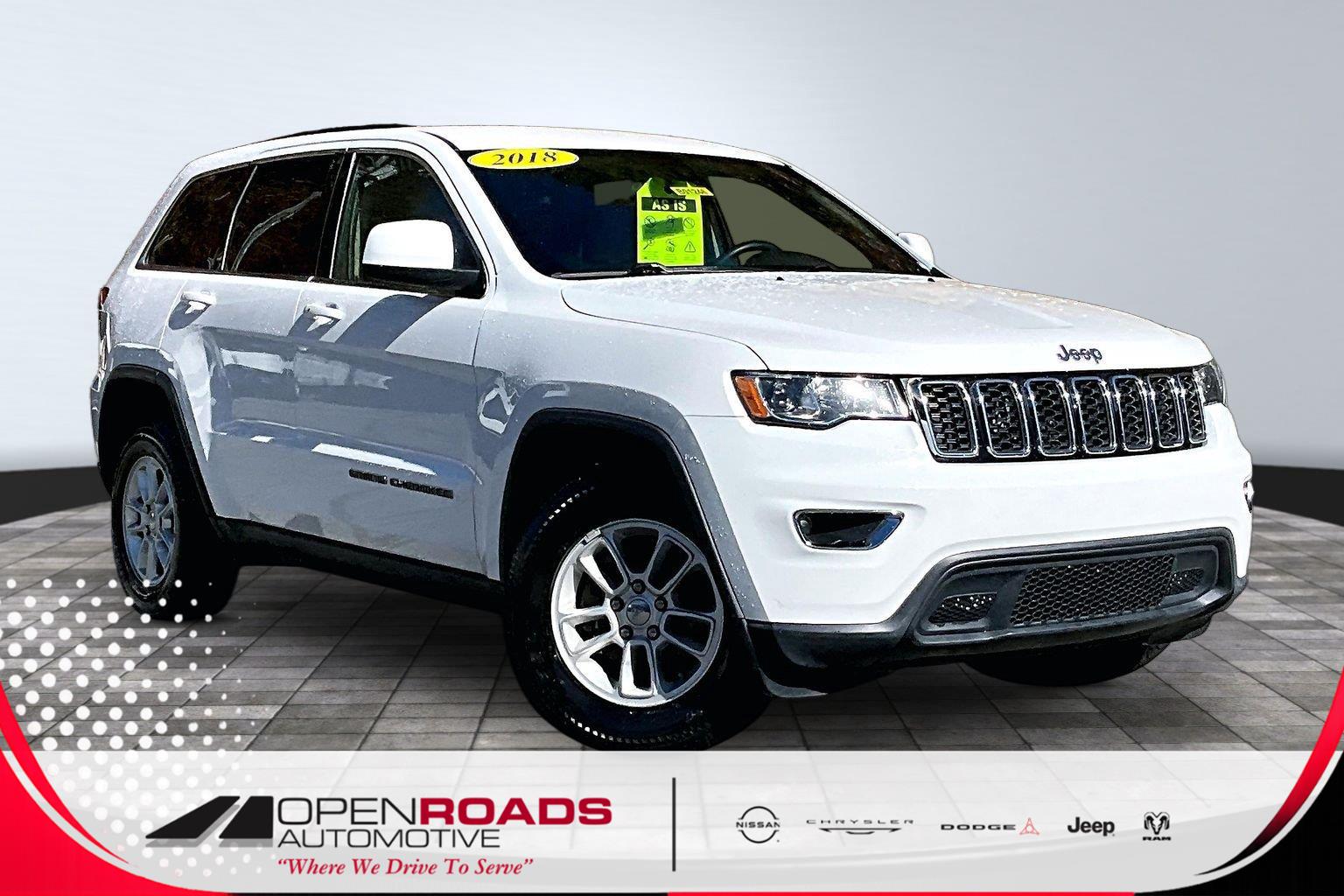 Bright White Clearcoat 2018 Jeep Grand Cherokee SUV / Crossover 4X2 8-Speed Automatic