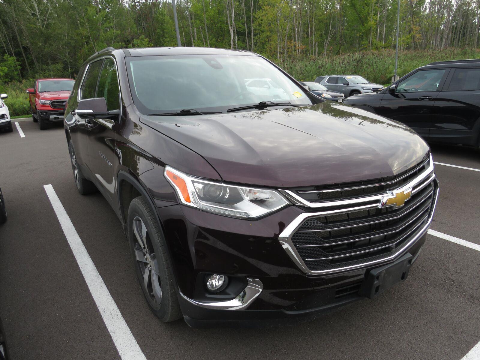 Used 2021 Black Cherry Metallic Chevrolet LT Leather image 2