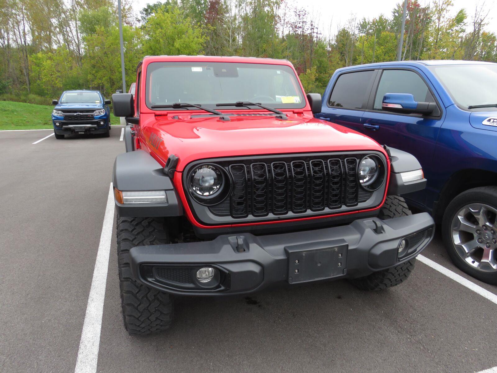 Used 2024 Firecracker Red Clearcoat Jeep Willys image 4
