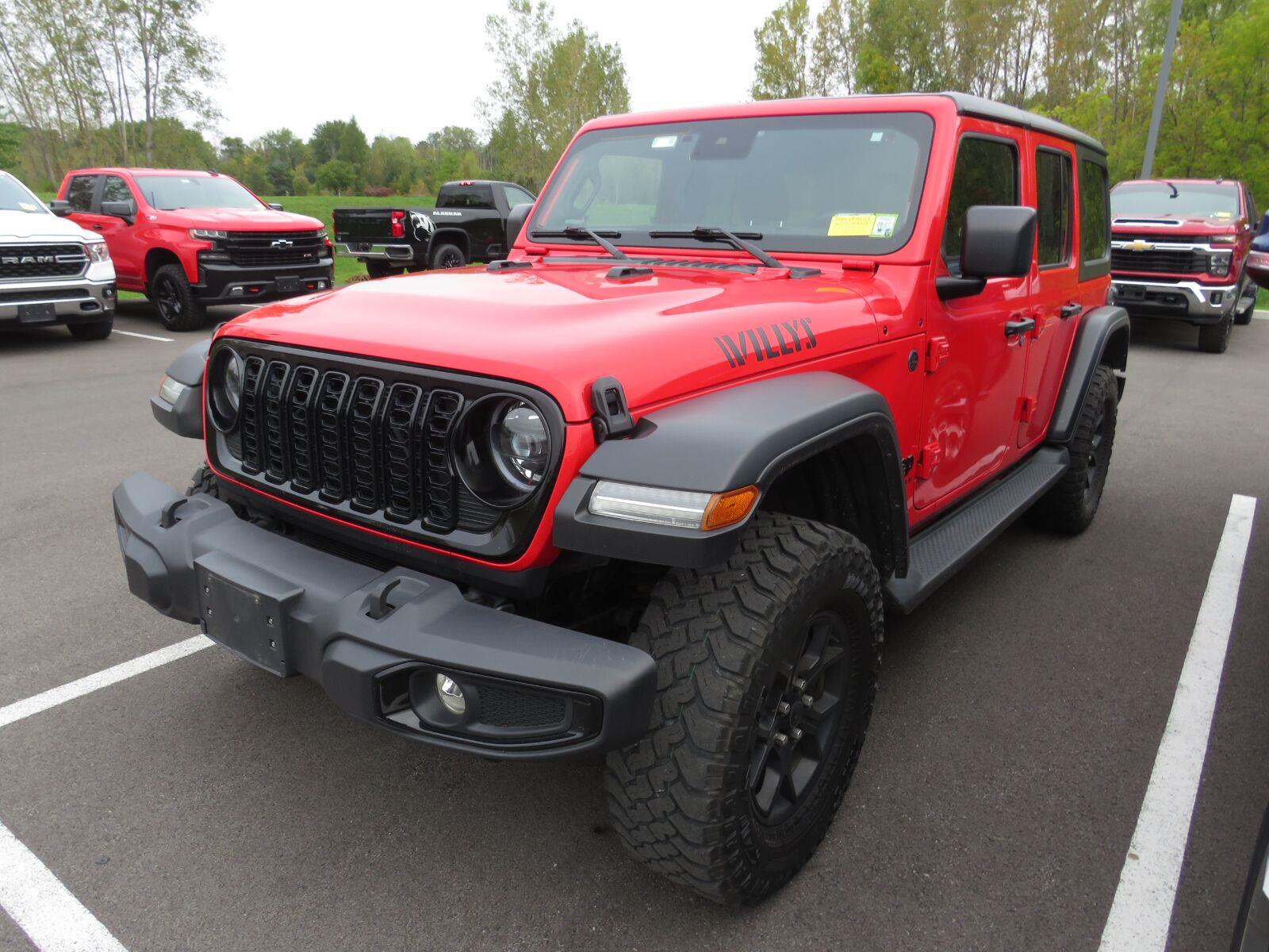Used 2024 Firecracker Red Clearcoat Jeep Willys image 6
