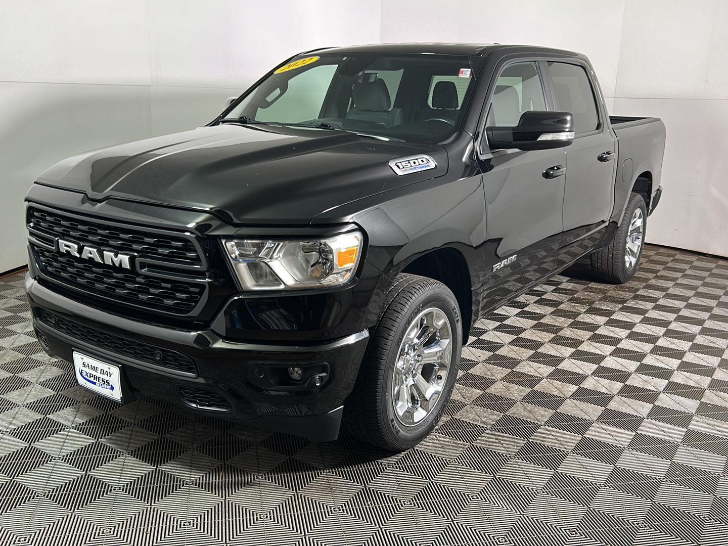 Used 2022 Diamond Black Crystal Pearlcoat Ram Big Horn image 10