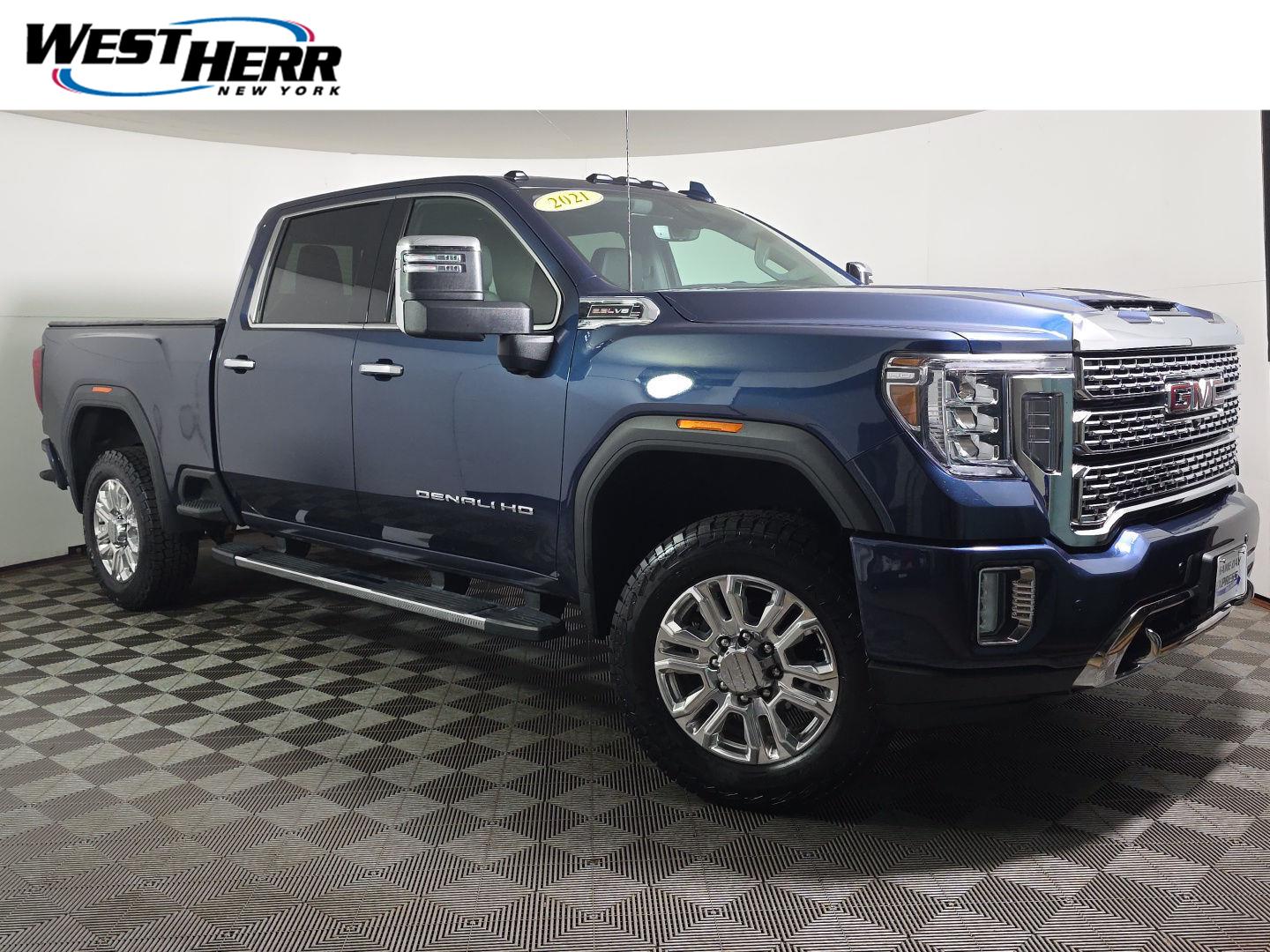 Pacific Blue Metallic 2021 GMC Sierra 2500HD Pickup Truck Four-Wheel Drive 6-Speed Automatic