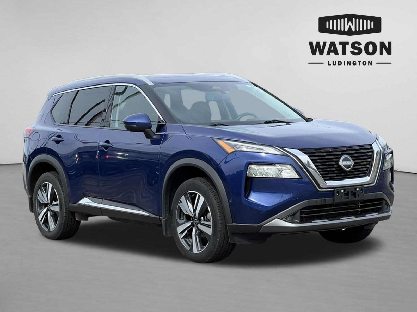 Caspian Blue Metallic 2022 Nissan Rogue SL AWD SUV / Crossover All-Wheel Drive Continuously Variable Transmission