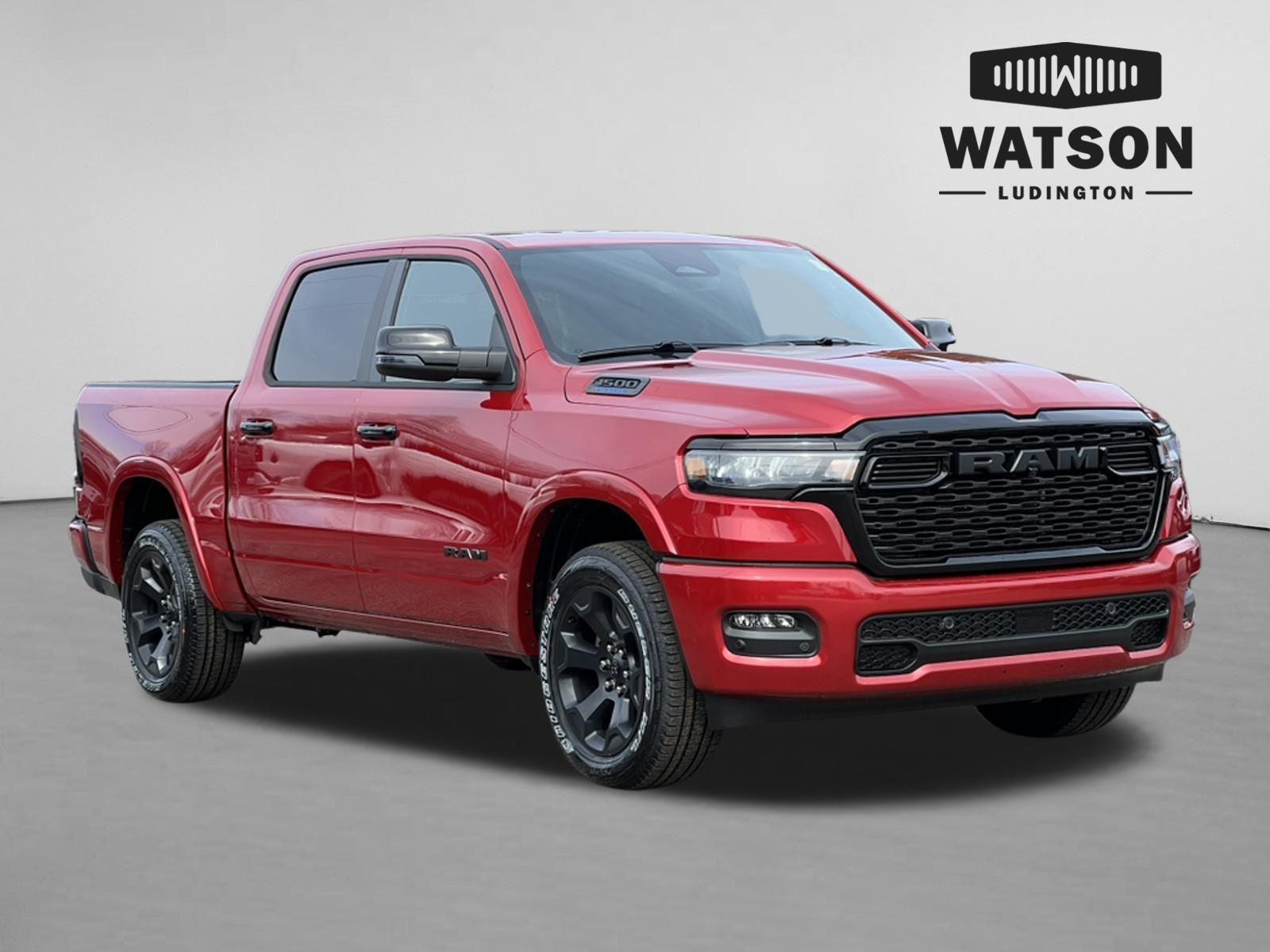 Molten Red Pearlcoat 2026 RAM 1500 Big Horn Crew Cab 4WD Pickup Truck Four-Wheel Drive 8-Speed Automatic