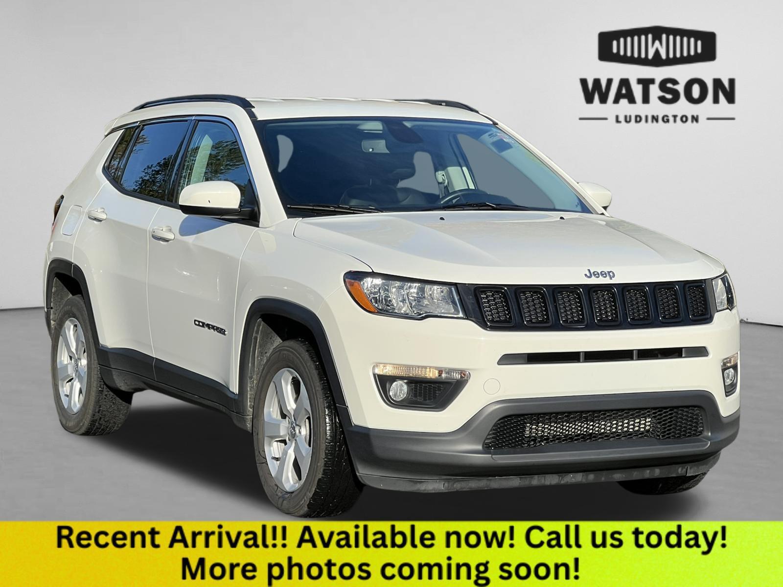 White Clearcoat 2019 Jeep Compass SUV / Crossover Four-Wheel Drive 9-Speed Automatic