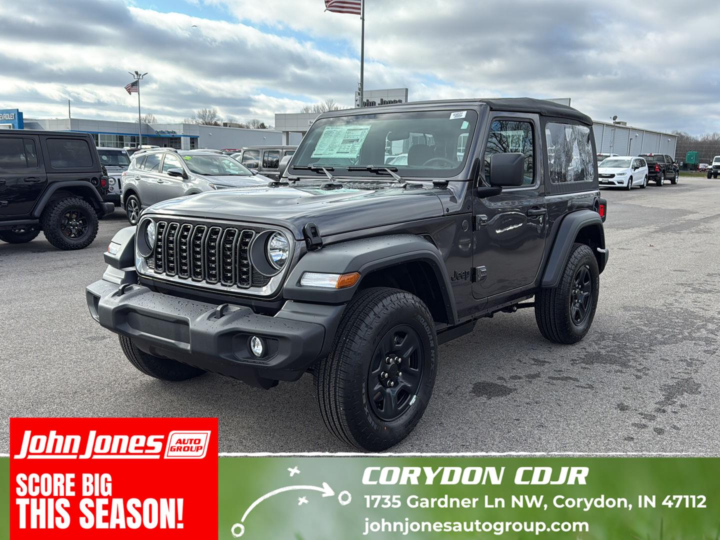 Gray (Granite Crystal Metallic Clearcoat) 2026 Jeep Wrangler SUV / Crossover Four-Wheel Drive 8-Speed Automatic