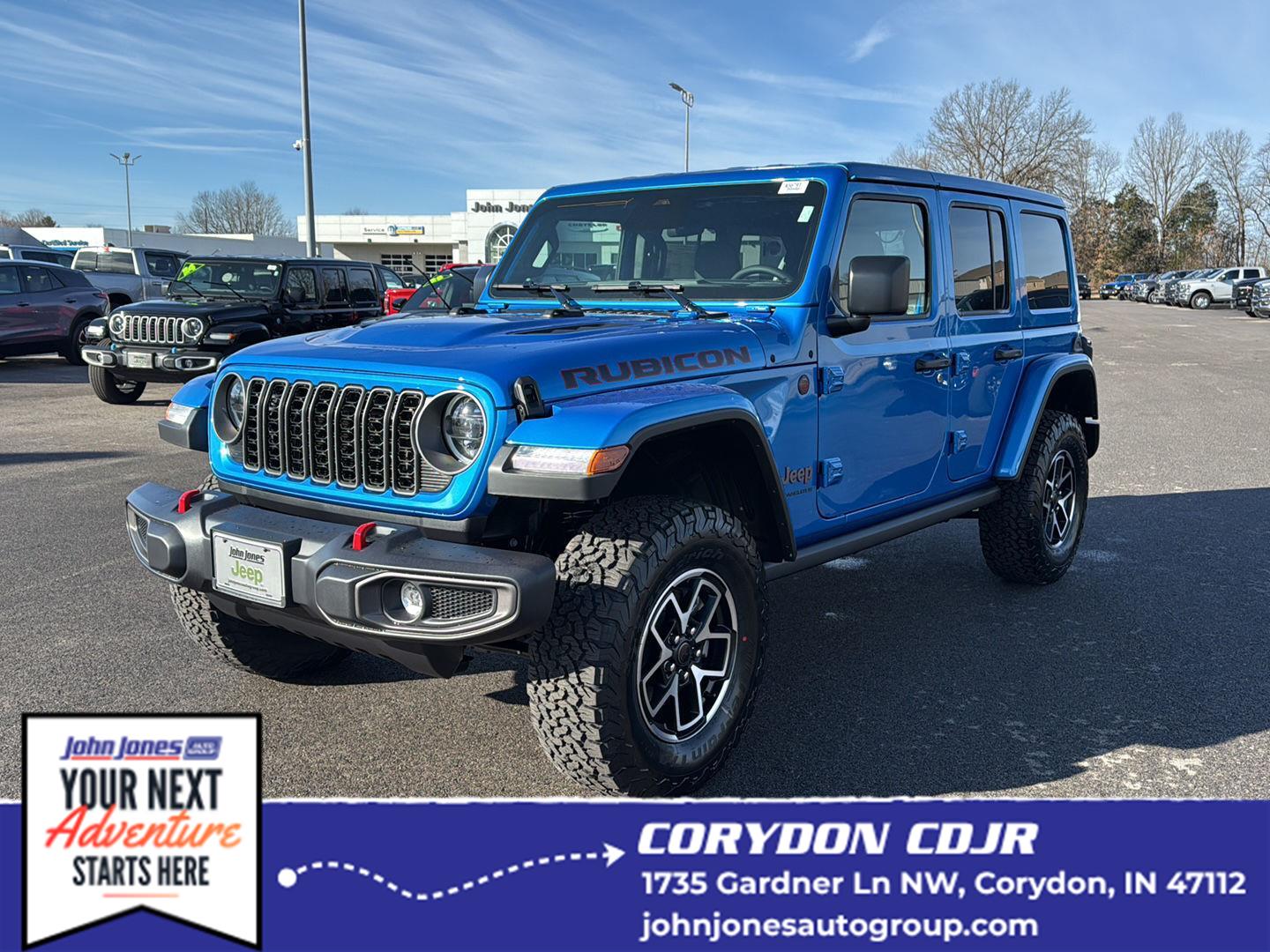 Hydro Blue Pearlcoat 2026 Jeep Wrangler SUV / Crossover Four-Wheel Drive 8-Speed Automatic