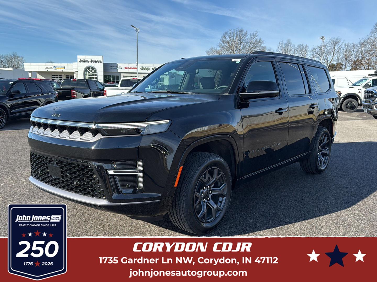 High Gloss Black 2026 Jeep Grand Wagoneer SUV / Crossover Four-Wheel Drive 8-Speed Automatic