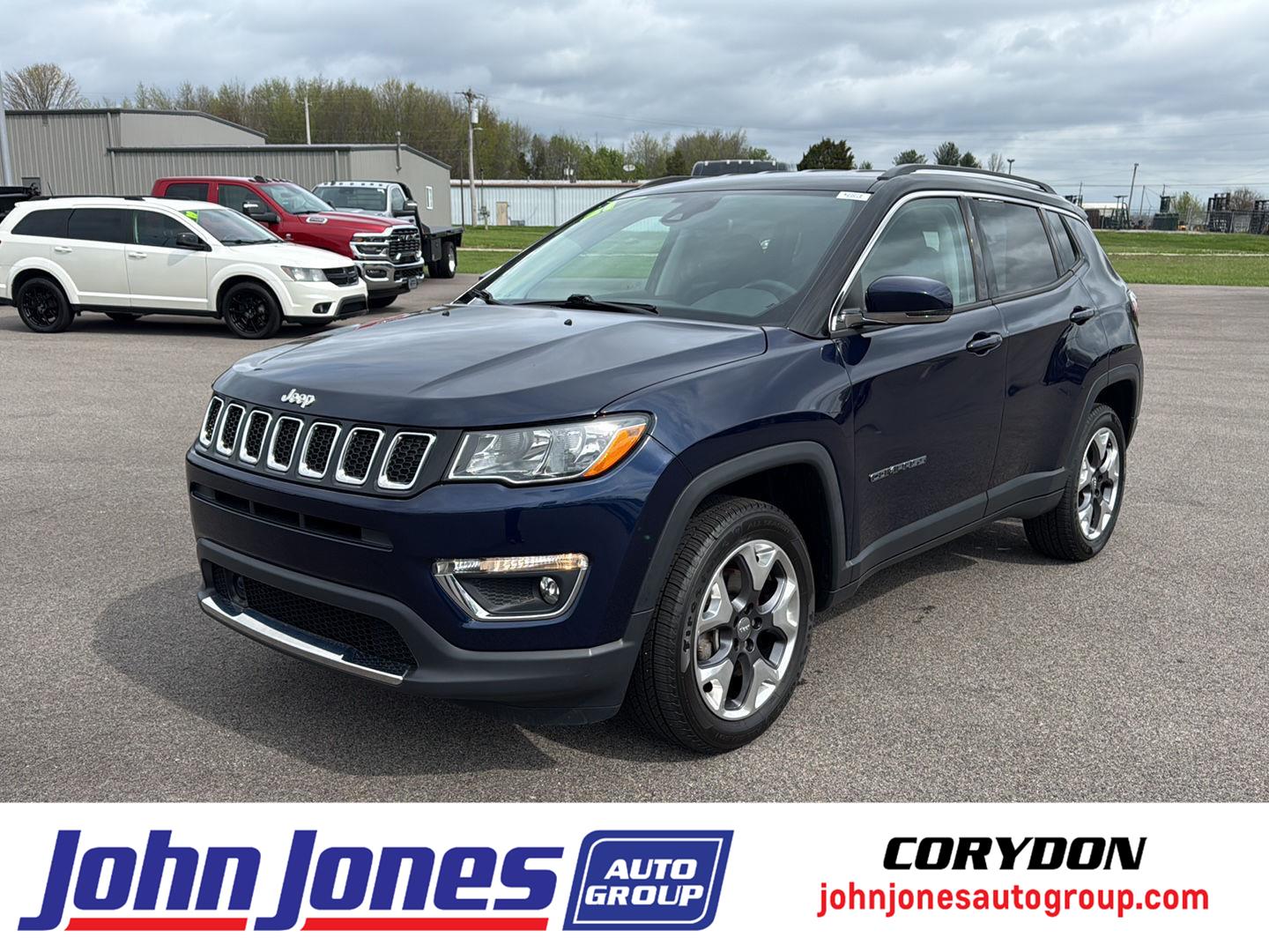 Jazz Blue Pearlcoat 2021 Jeep Compass Limited 4WD SUV / Crossover Four-Wheel Drive 9-Speed Automatic