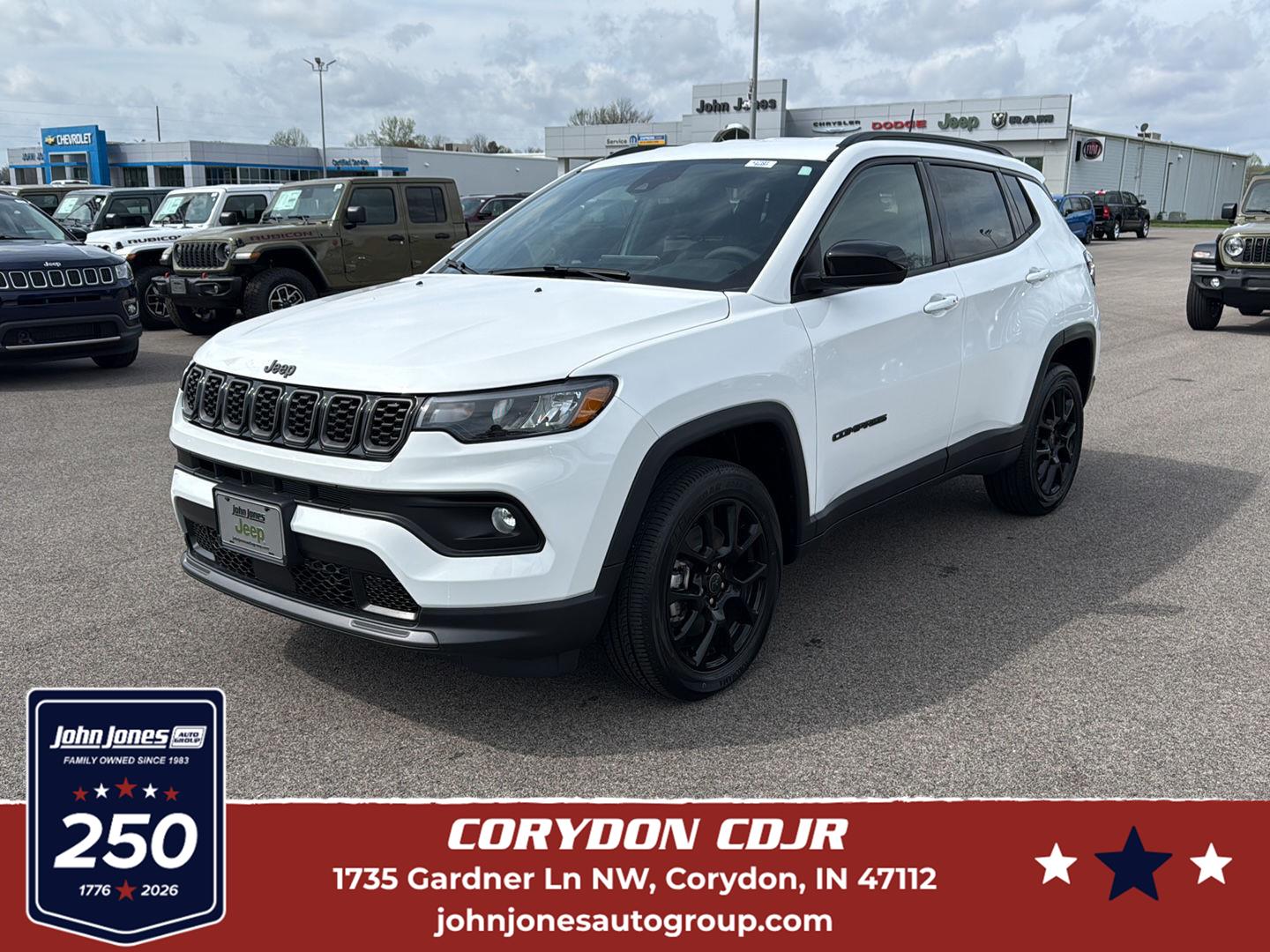 Bright White Clearcoat 2026 Jeep Compass Latitude Altitude 4WD SUV / Crossover Four-Wheel Drive 8-Speed Automatic