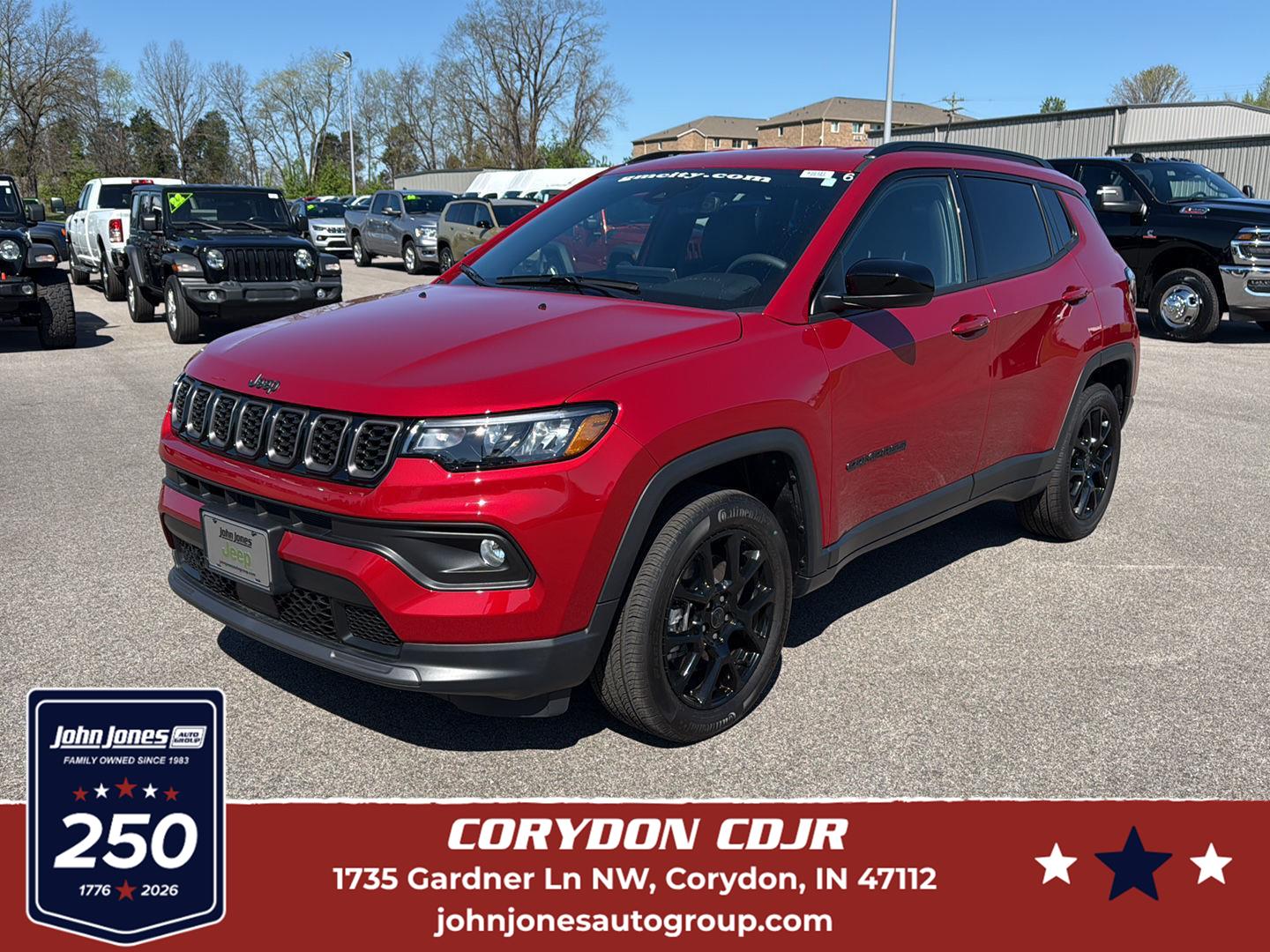 Red Hot Pearlcoat 2026 Jeep Compass SUV / Crossover Four-Wheel Drive 8-Speed Automatic