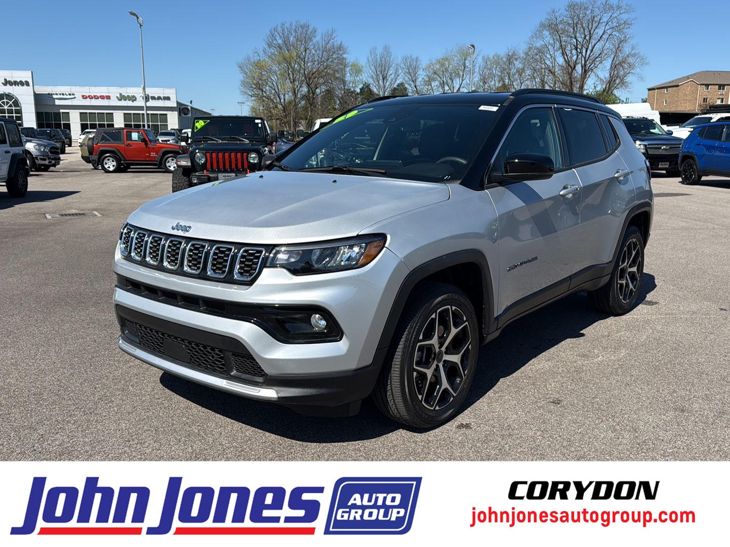 Silver Zynith Metallic Clearcoat 2025 Jeep Compass Limited 4WD SUV / Crossover Four-Wheel Drive 8-Speed Automatic