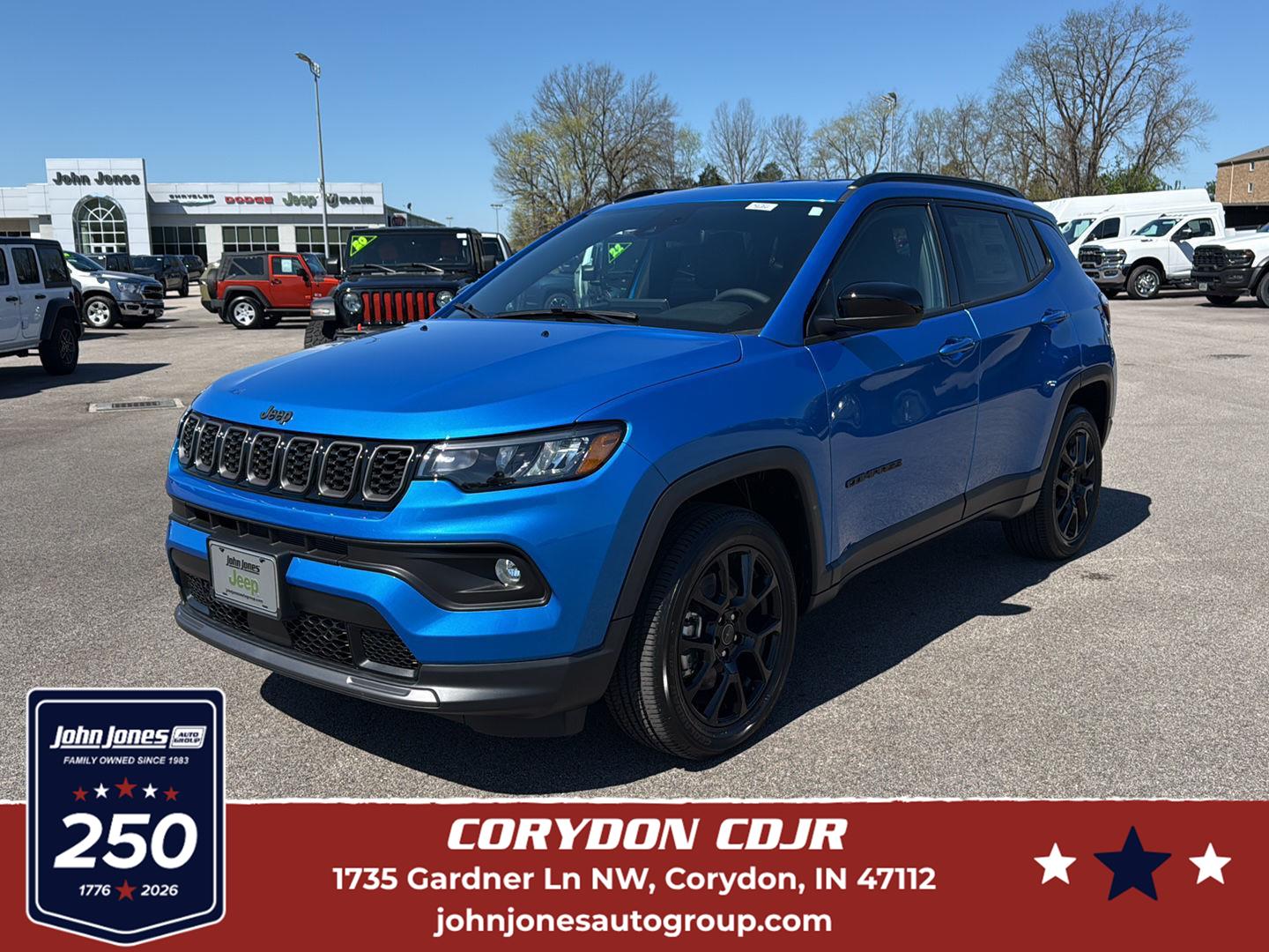 Hydro Blue Pearlcoat 2026 Jeep Compass SUV / Crossover Four-Wheel Drive 8-Speed Automatic