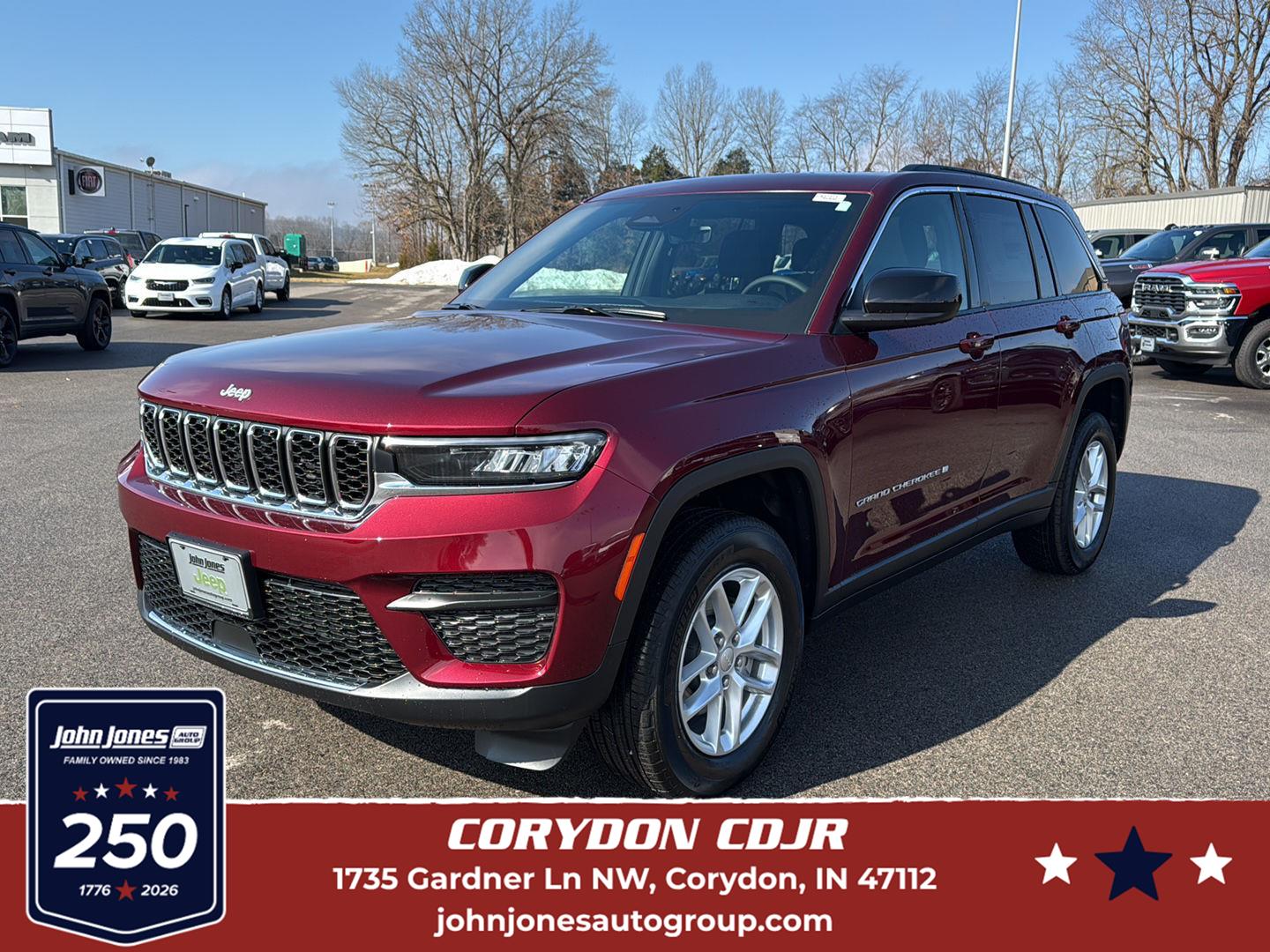 Velvet Red Pearlcoat 2026 Jeep Grand Cherokee SUV / Crossover Four-Wheel Drive 8-Speed Automatic