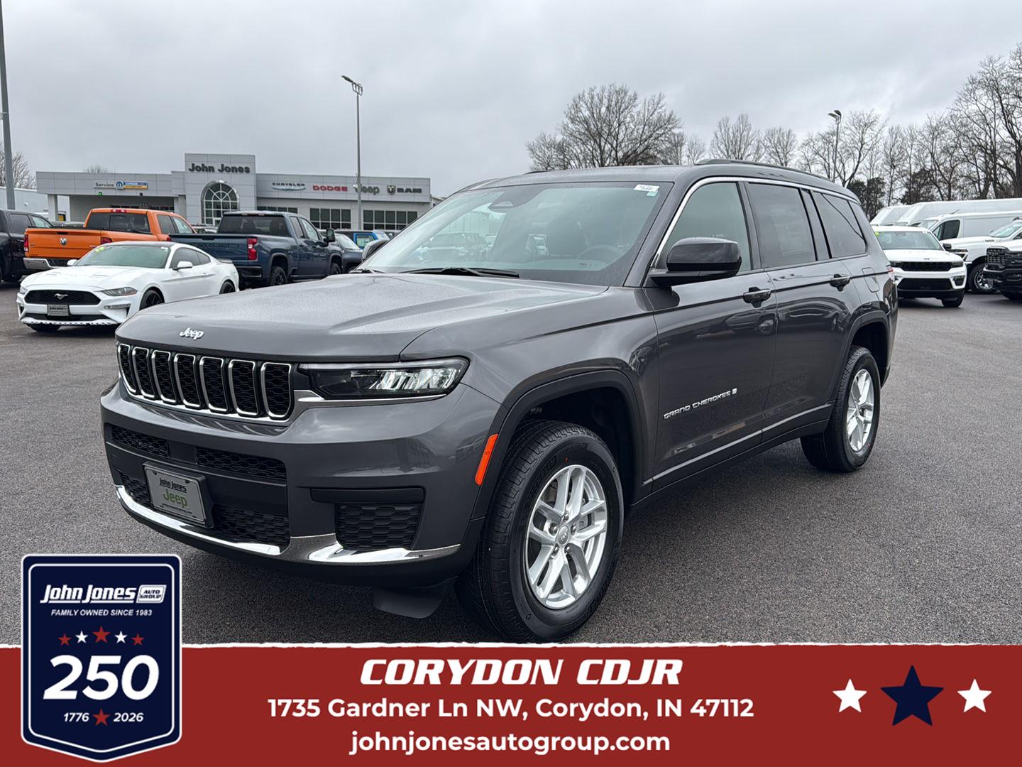 Baltic Gray Metallic Clearcoat 2026 Jeep Grand Cherokee L SUV / Crossover Four-Wheel Drive 8-Speed Automatic