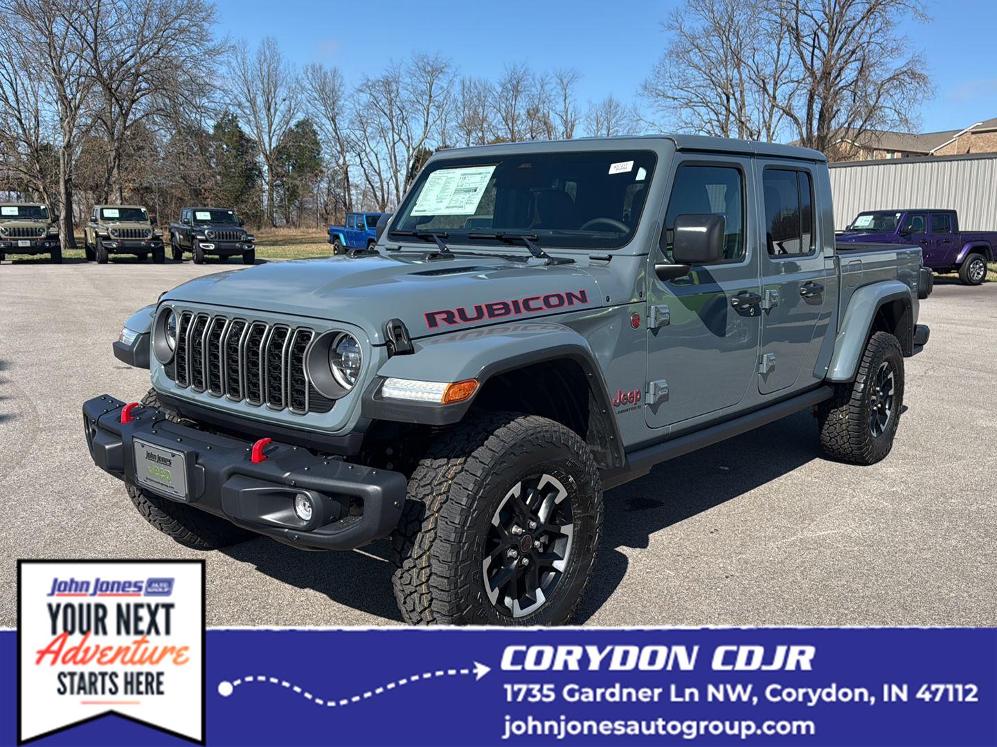 Anvil Clearcoat 2026 Jeep Gladiator Pickup Truck Four-Wheel Drive 8-Speed Automatic