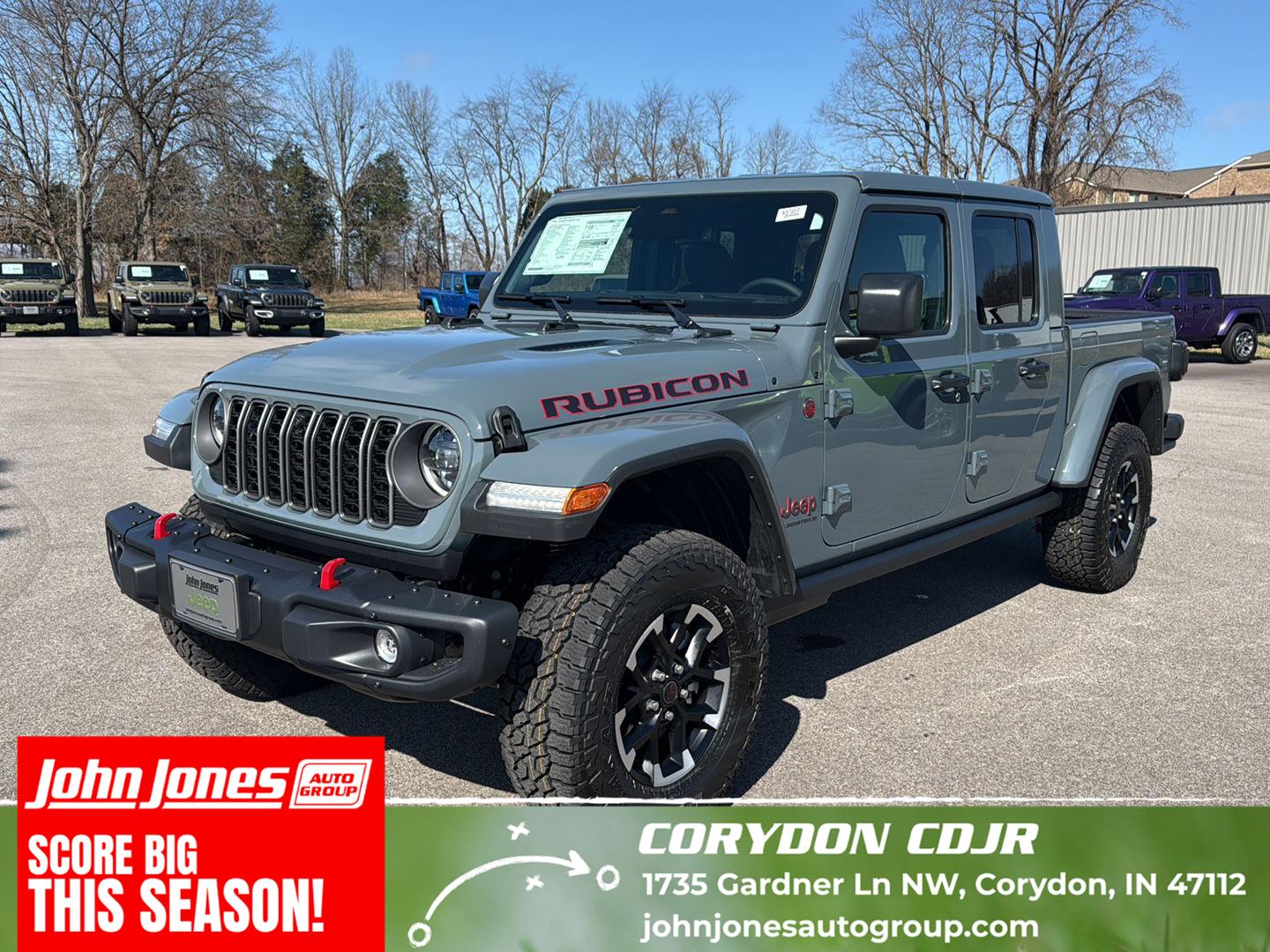 Anvil Clearcoat 2026 Jeep Gladiator Pickup Truck Four-Wheel Drive 8-Speed Automatic