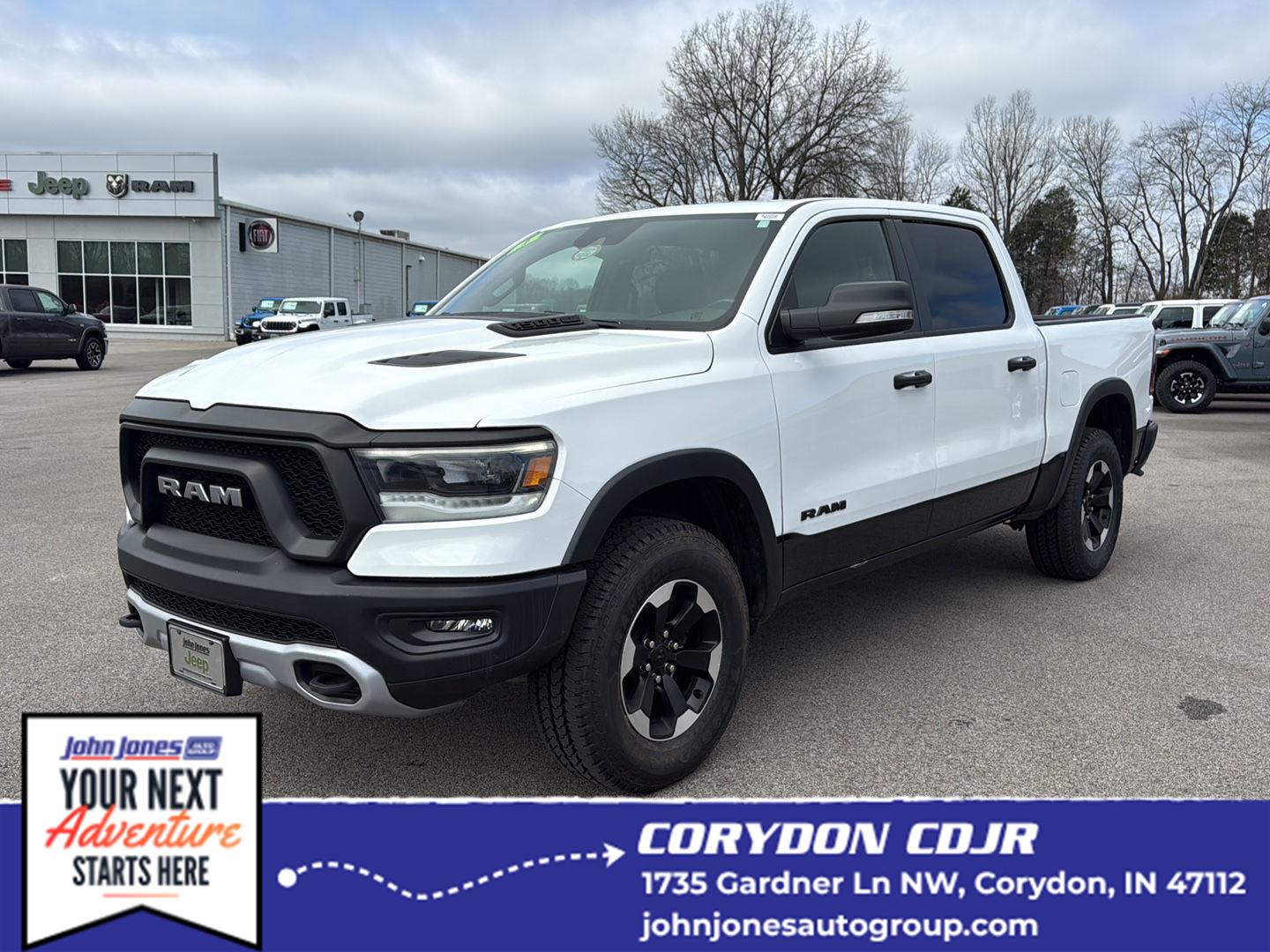 Bright White Clearcoat 2022 RAM 1500 Pickup Truck Four-Wheel Drive 8-Speed Automatic