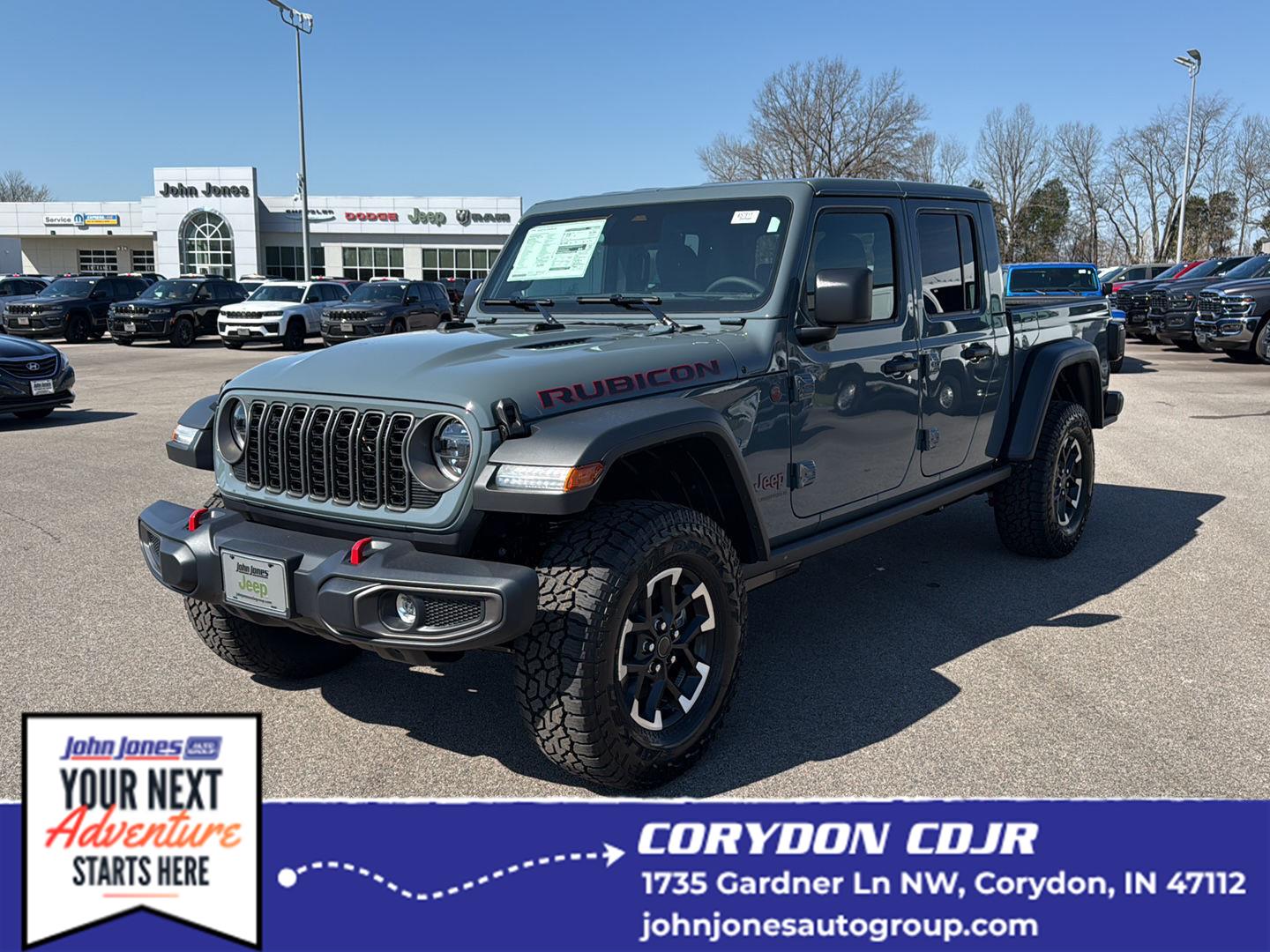 Anvil Clearcoat 2026 Jeep Gladiator Pickup Truck Four-Wheel Drive 8-Speed Automatic