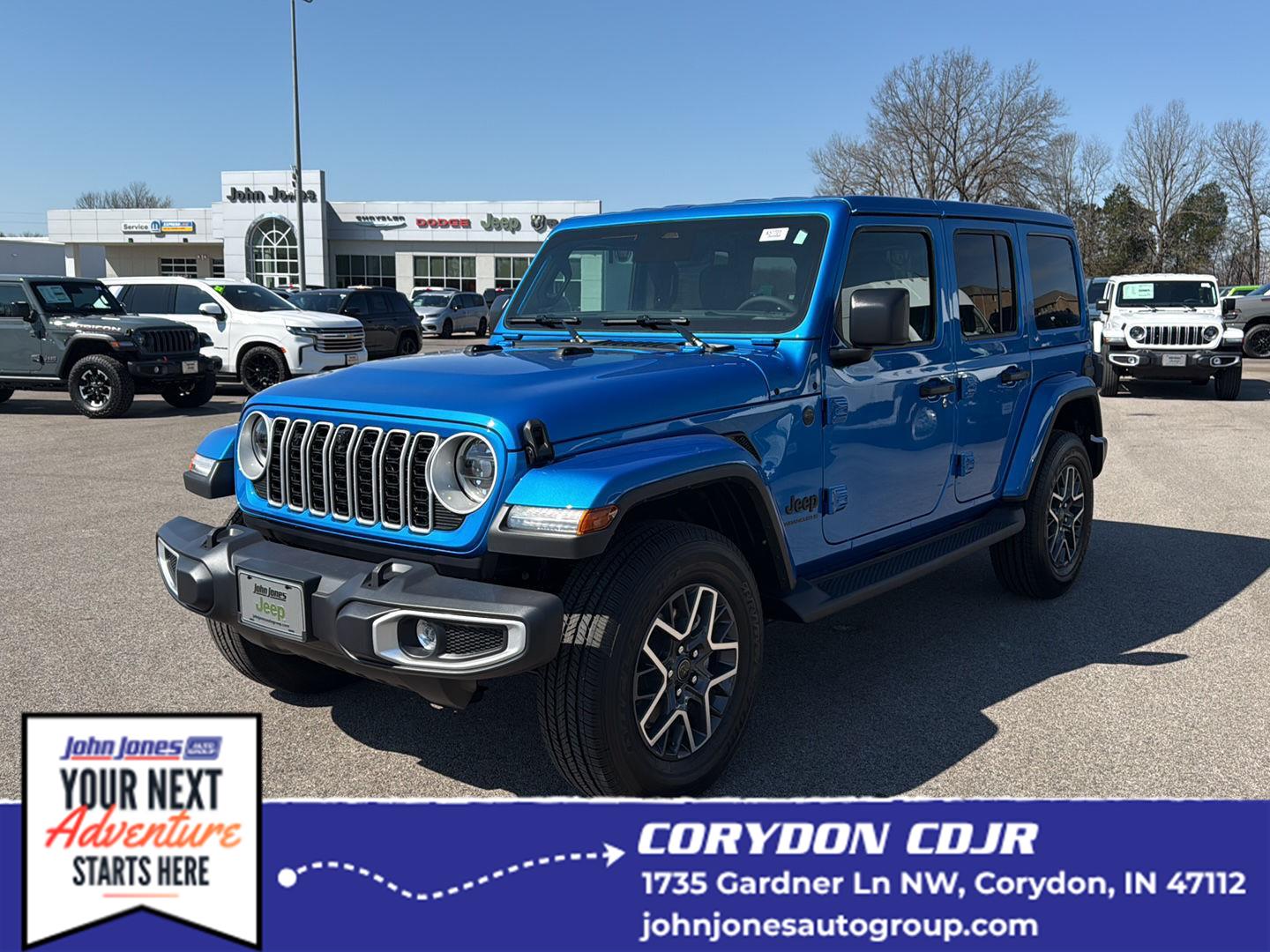 Hydro Blue Pearlcoat 2026 Jeep Wrangler SUV / Crossover Four-Wheel Drive 8-Speed Automatic