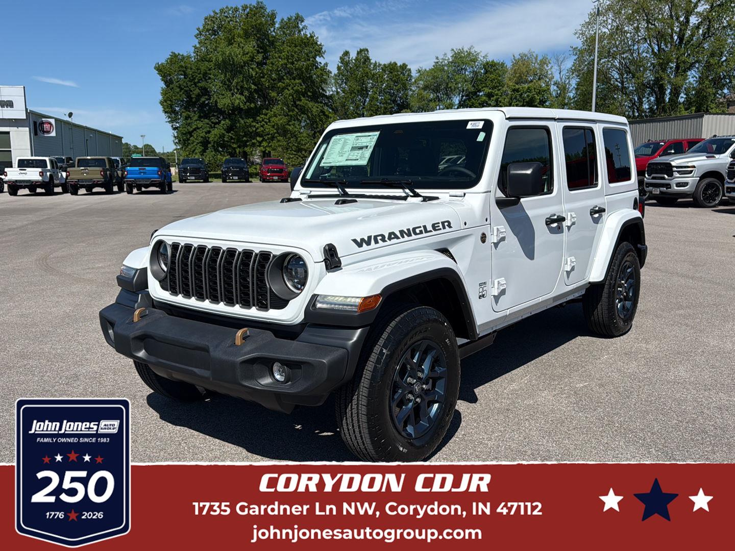 Bright White Clearcoat 2026 Jeep Wrangler SUV / Crossover Four-Wheel Drive 8-Speed Automatic