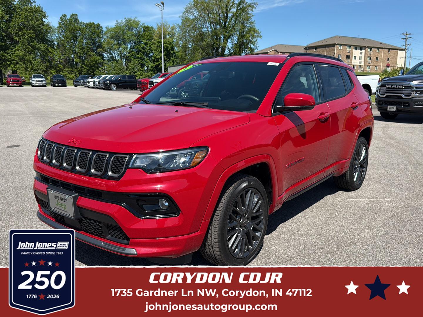 Redline Pearlcoat 2023 Jeep Compass SUV / Crossover Four-Wheel Drive 8-Speed Automatic