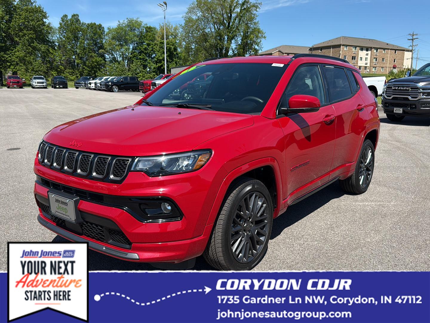 Redline Pearlcoat 2023 Jeep Compass SUV / Crossover Four-Wheel Drive 8-Speed Automatic