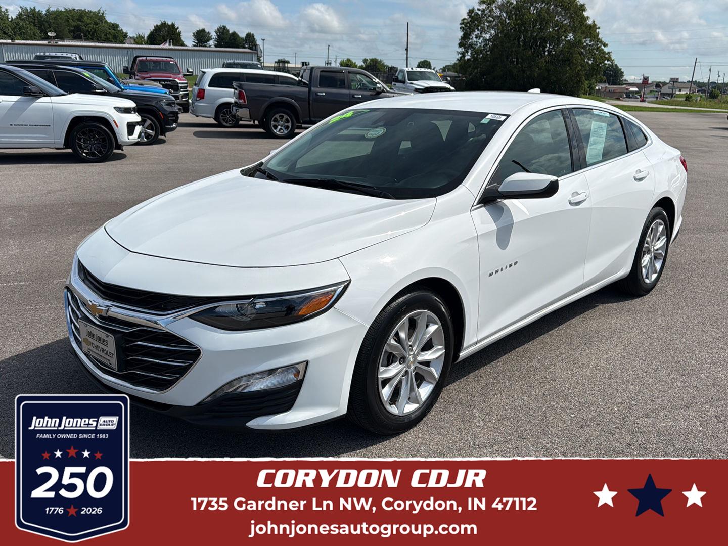 Summit White 2024 Chevrolet Malibu Sedan Front-Wheel Drive Continuously Variable Transmission