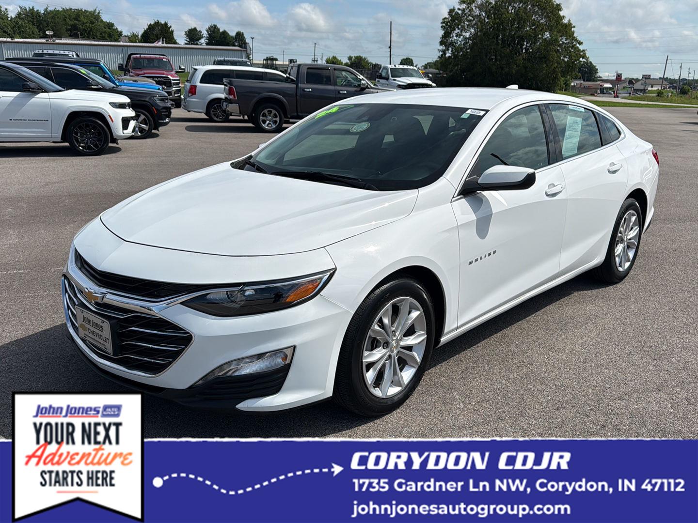 Summit White 2024 Chevrolet Malibu Sedan Front-Wheel Drive Continuously Variable Transmission