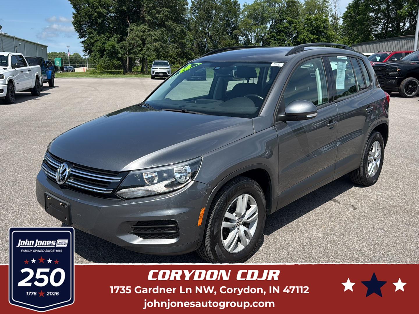 Pepper Gray Metallic 2016 Volkswagen Tiguan SUV / Crossover All-Wheel Drive Automatic