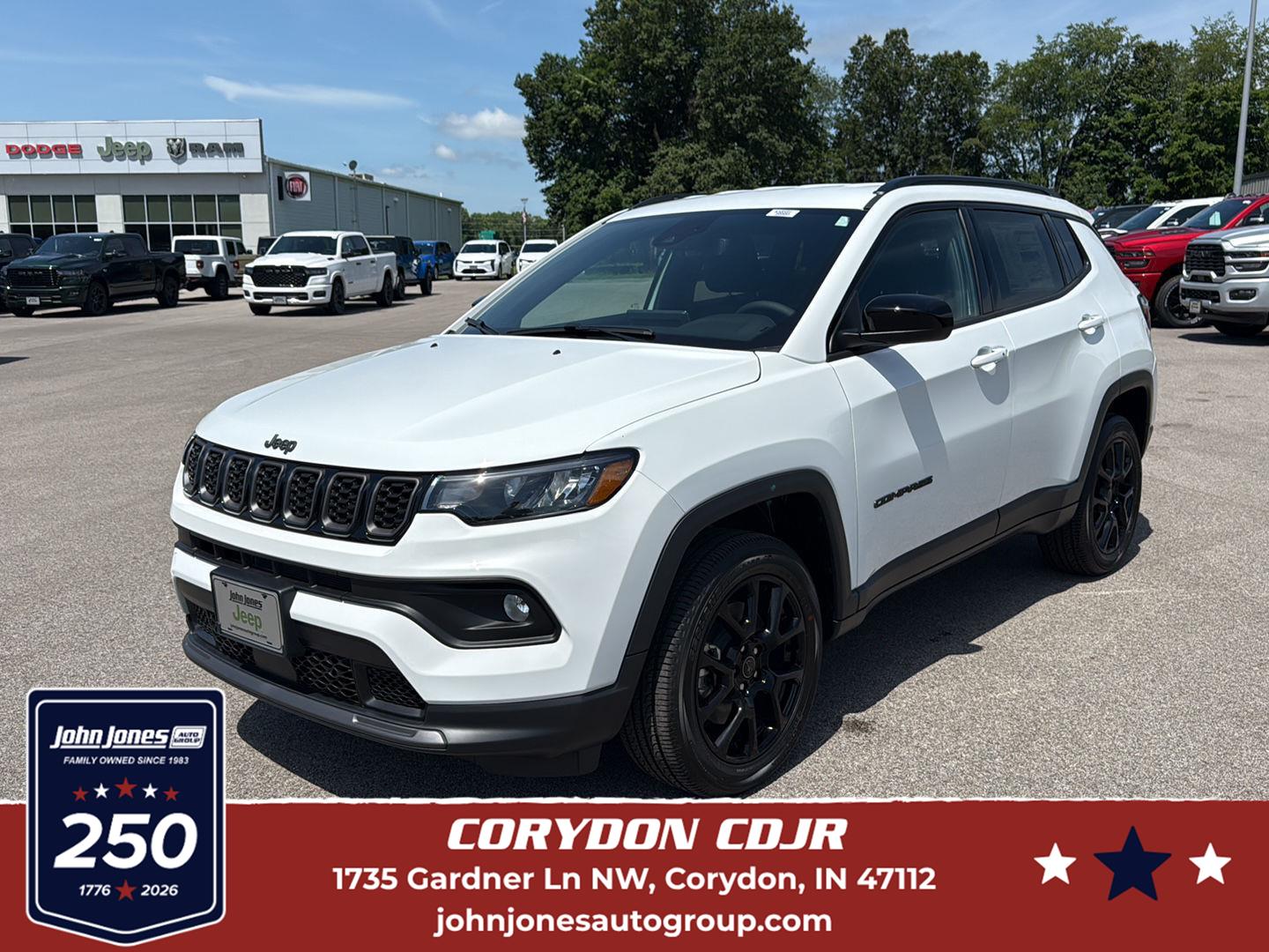 Bright White Clearcoat 2026 Jeep Compass SUV / Crossover Four-Wheel Drive 8-Speed Automatic