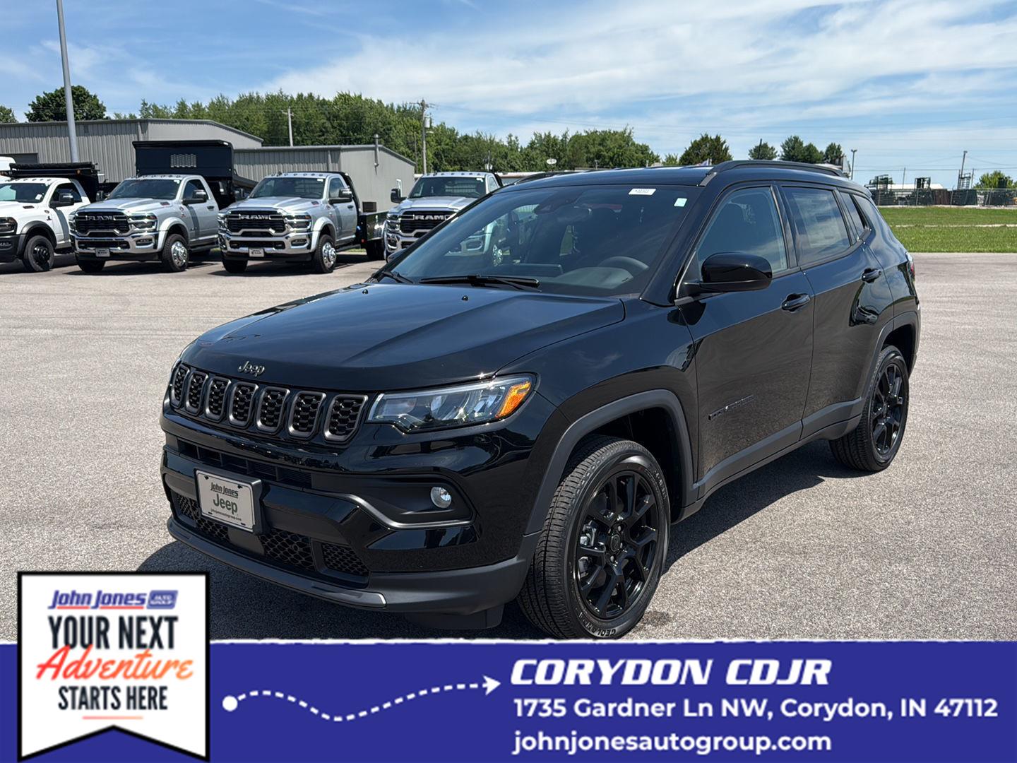 Diamond Black Crystal Pearlcoat 2026 Jeep Compass SUV / Crossover Four-Wheel Drive 8-Speed Automatic