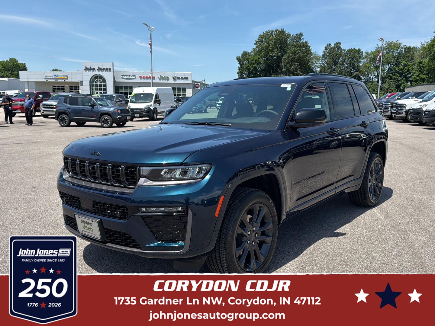 Fathom Blue Pearlcoat 2026 Jeep Grand Cherokee SUV / Crossover Four-Wheel Drive 8-Speed Automatic
