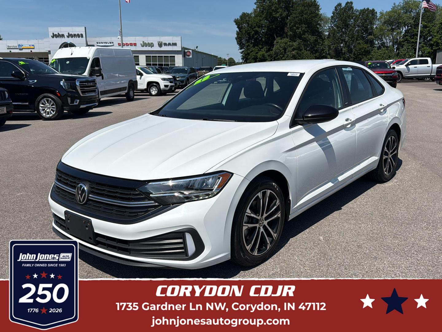 Pure White 2023 Volkswagen Jetta Sedan Front-Wheel Drive Automatic