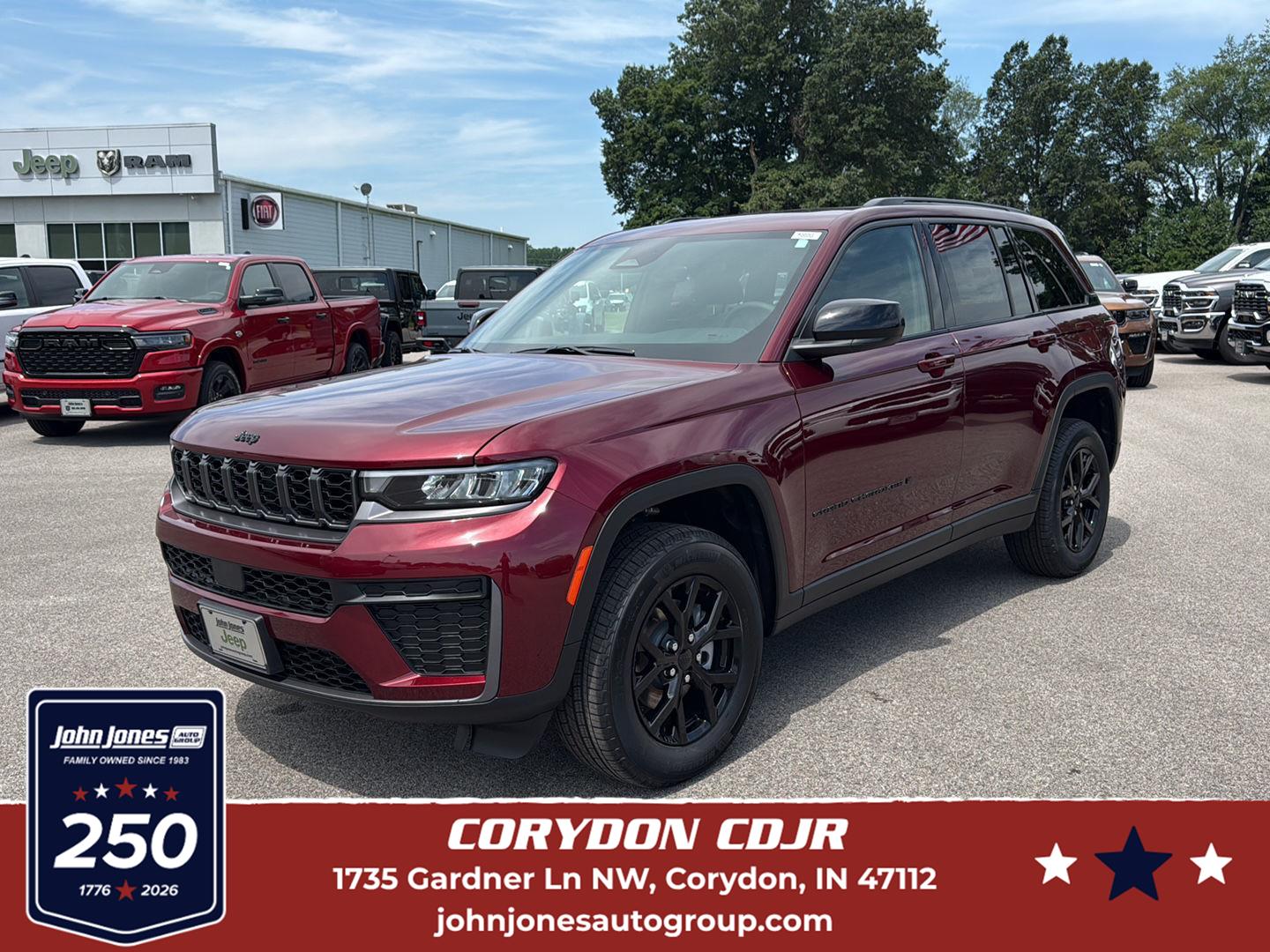 Velvet Red Pearlcoat 2026 Jeep Grand Cherokee SUV / Crossover Four-Wheel Drive 8-Speed Automatic