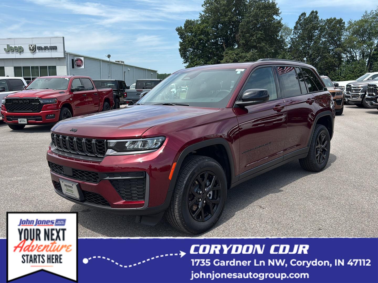Velvet Red Pearlcoat 2026 Jeep Grand Cherokee SUV / Crossover Four-Wheel Drive 8-Speed Automatic