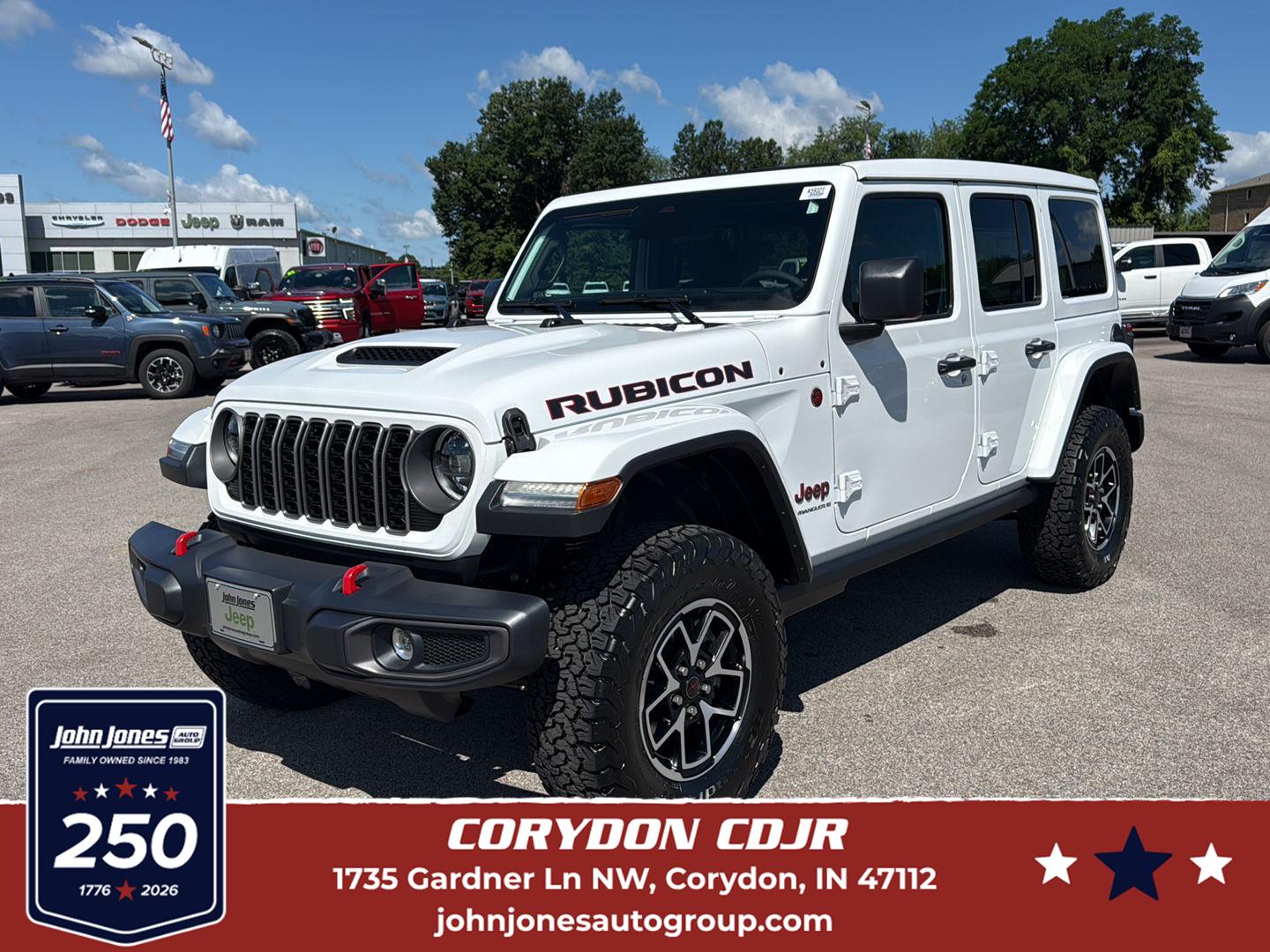 Bright White Clearcoat 2026 Jeep Wrangler SUV / Crossover Four-Wheel Drive 8-Speed Automatic