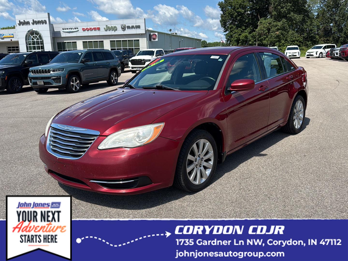 Deep Cherry Red Crystal Pearl 2011 Chrysler 200 Sedan Front-Wheel Drive 6-Speed Automatic