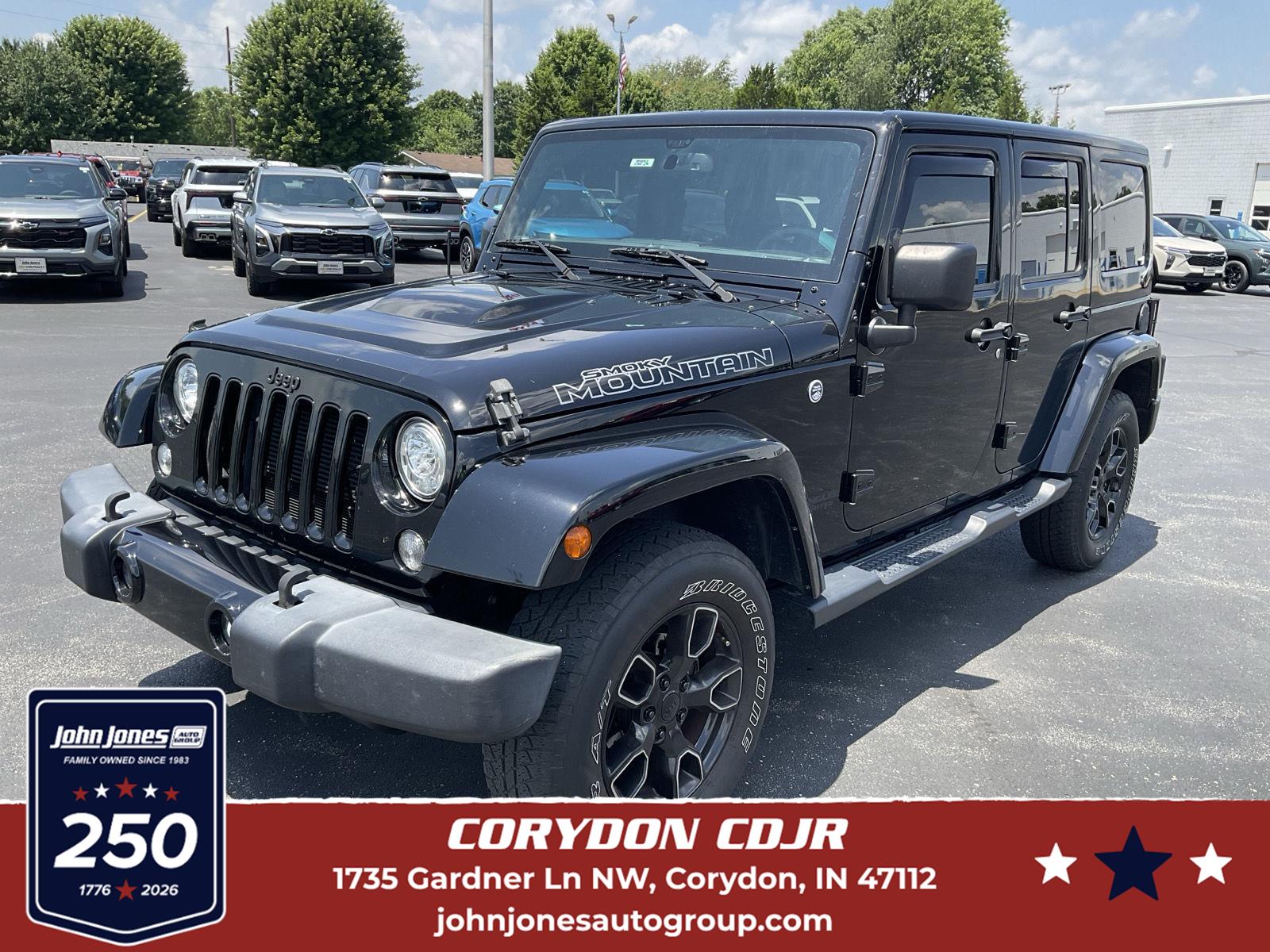 Black Clearcoat 2017 Jeep Wrangler SUV / Crossover Four-Wheel Drive 5-Speed Automatic