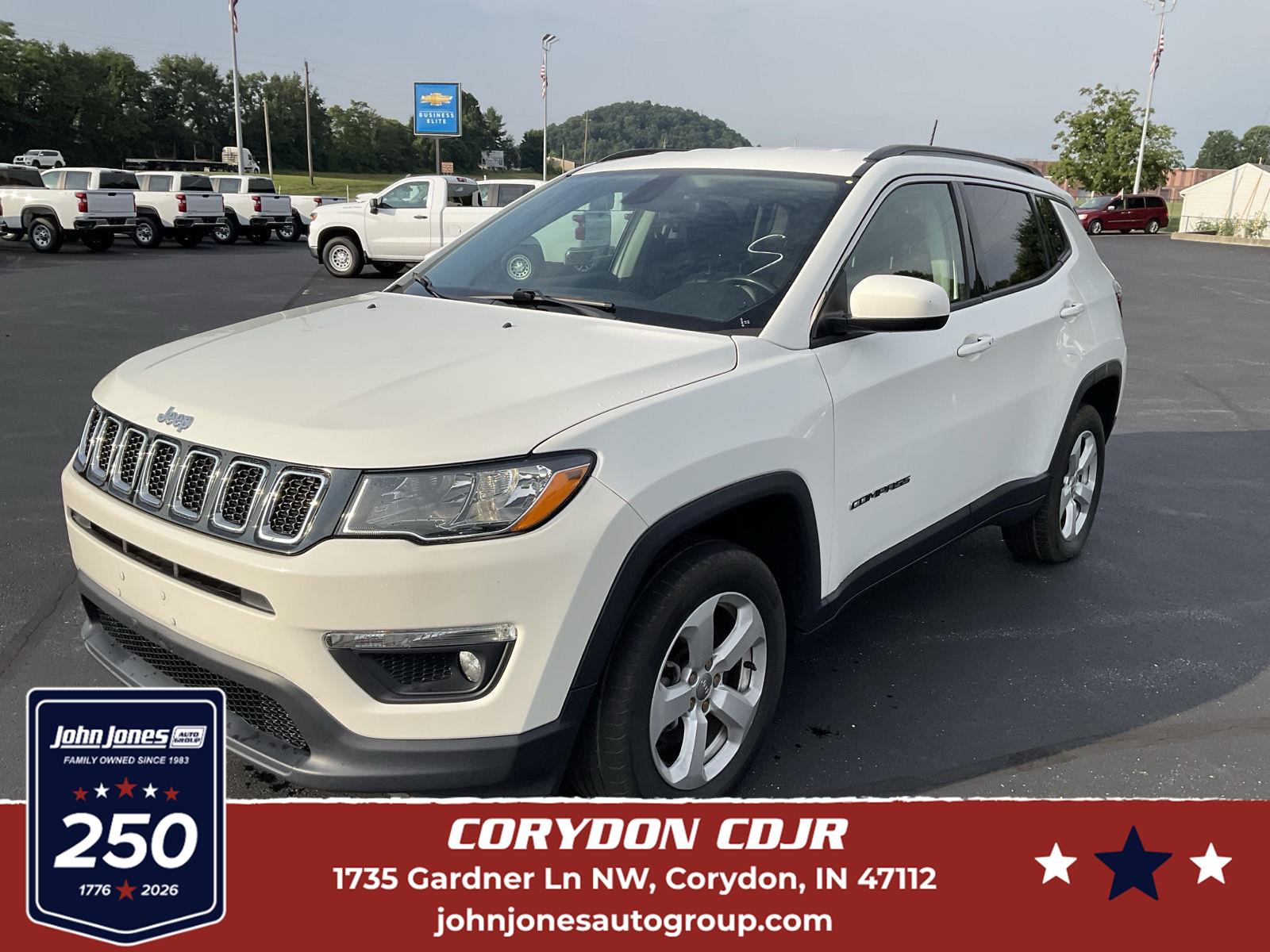 White Clearcoat 2020 Jeep Compass SUV / Crossover Four-Wheel Drive 9-Speed Automatic
