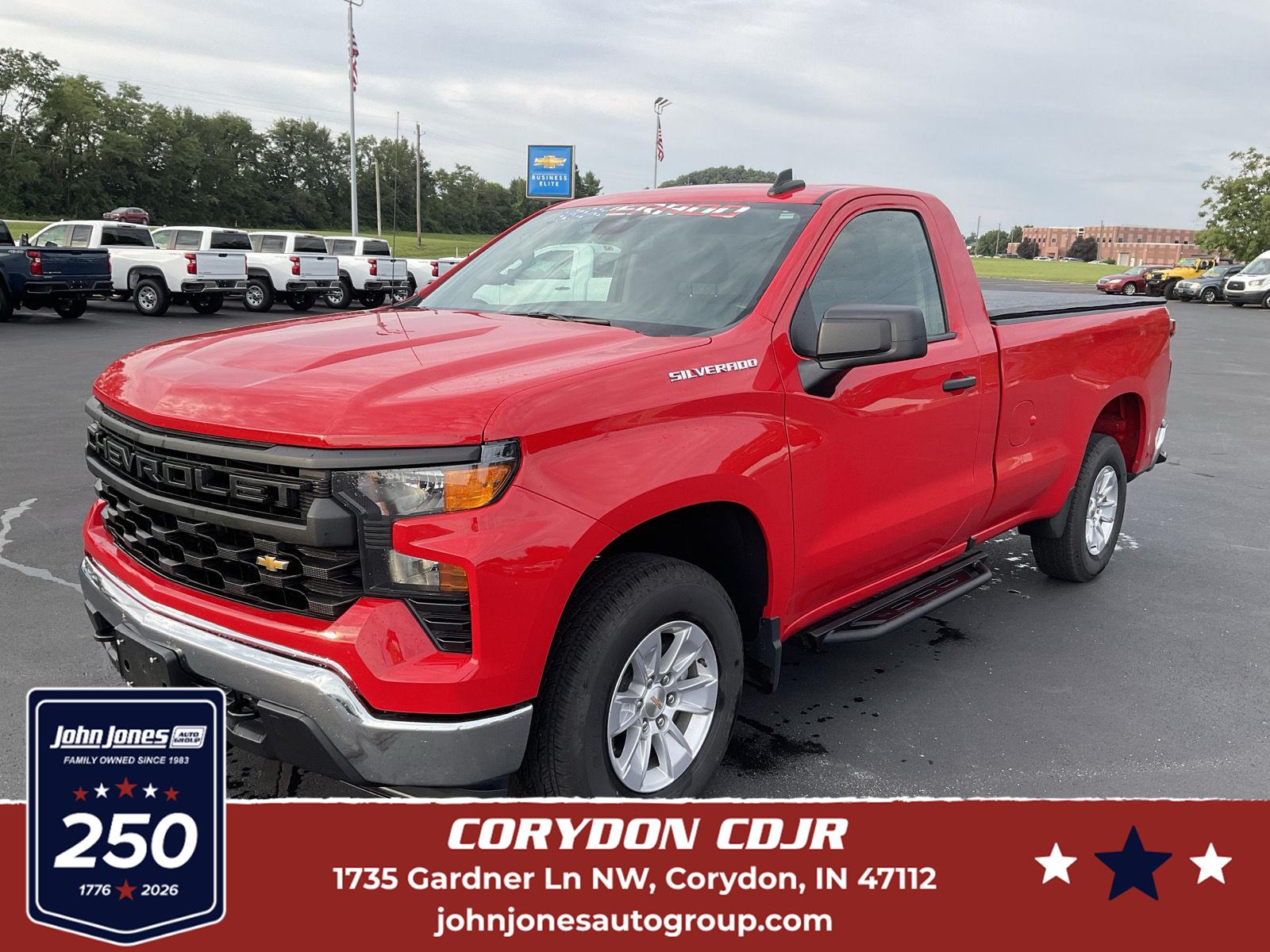 Red Hot 2025 Chevrolet Silverado 1500 Pickup Truck 4X2 Automatic